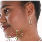 Glee Zara Hoop Earrings - Silver Plated