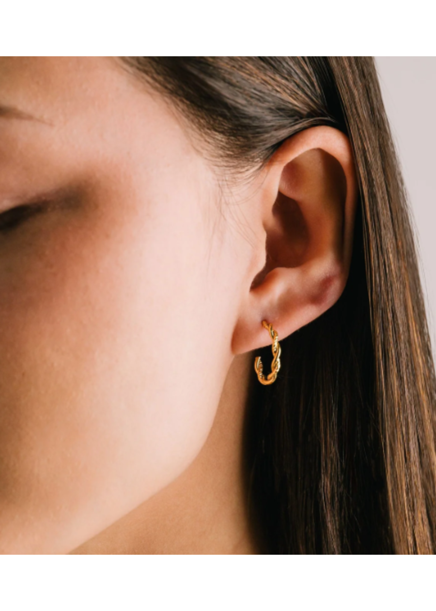 Lover's Tempo JOSIE EARRINGS - 17mm, STAINLESS/18K GOLD PVD, WATERPROOF, TARNISHPROOF