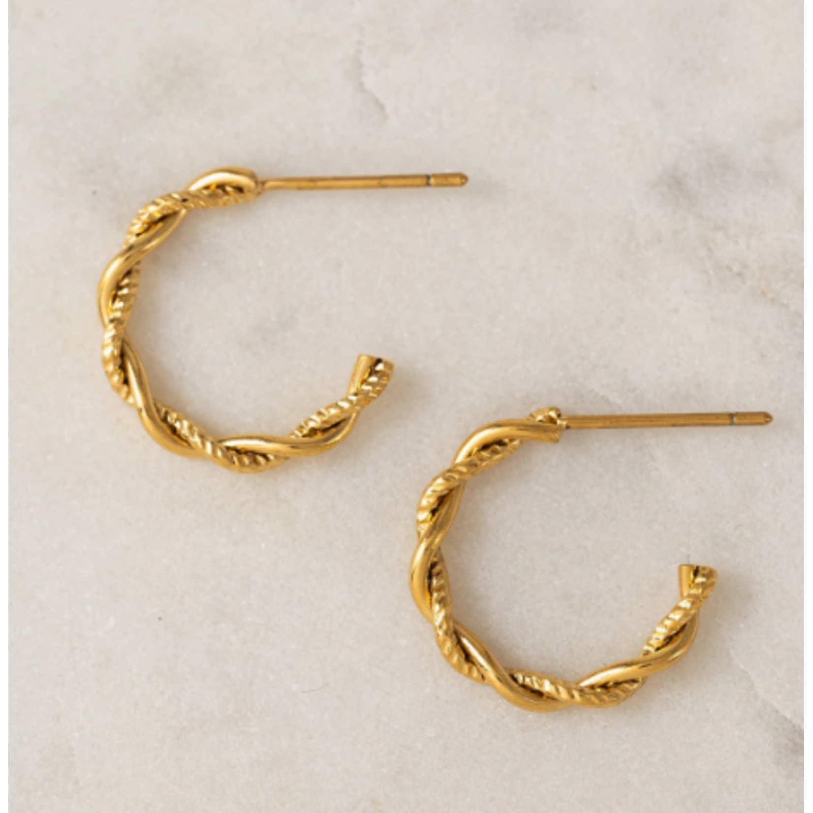 Lover's Tempo Josie Earrings  Gold 17mm, Waterproof