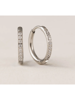 Lover's Tempo EVIE HOOP EARRINGS - 15mm, SILVER, WATERPROOF