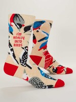 Blue Q I'm Really Into Birds Men's Crew Socks