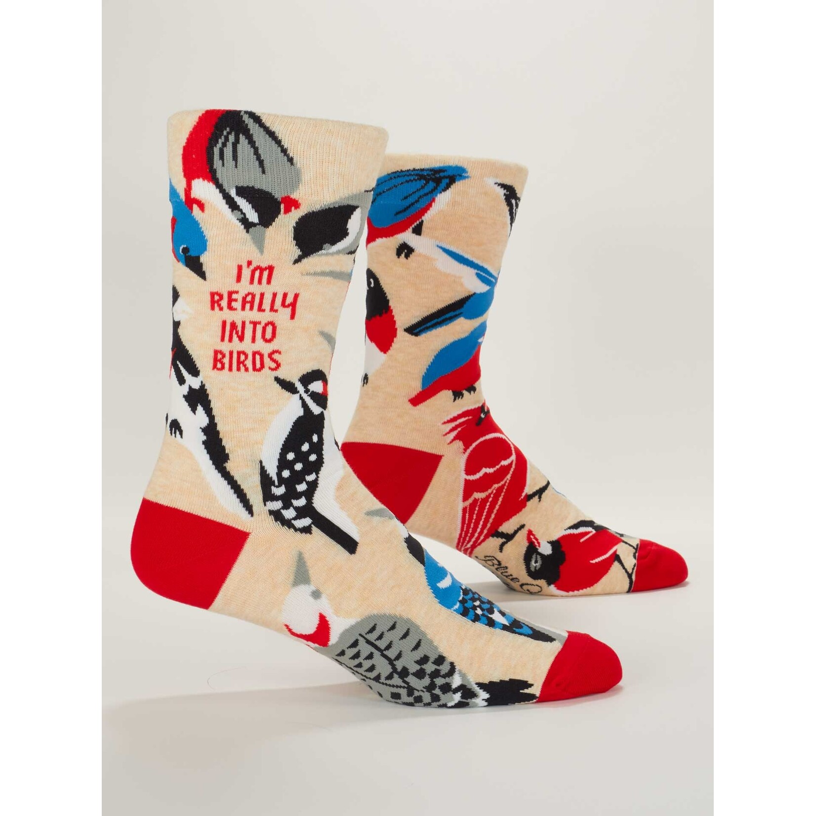 Blue Q I'm Really Into Birds Men's Crew Socks