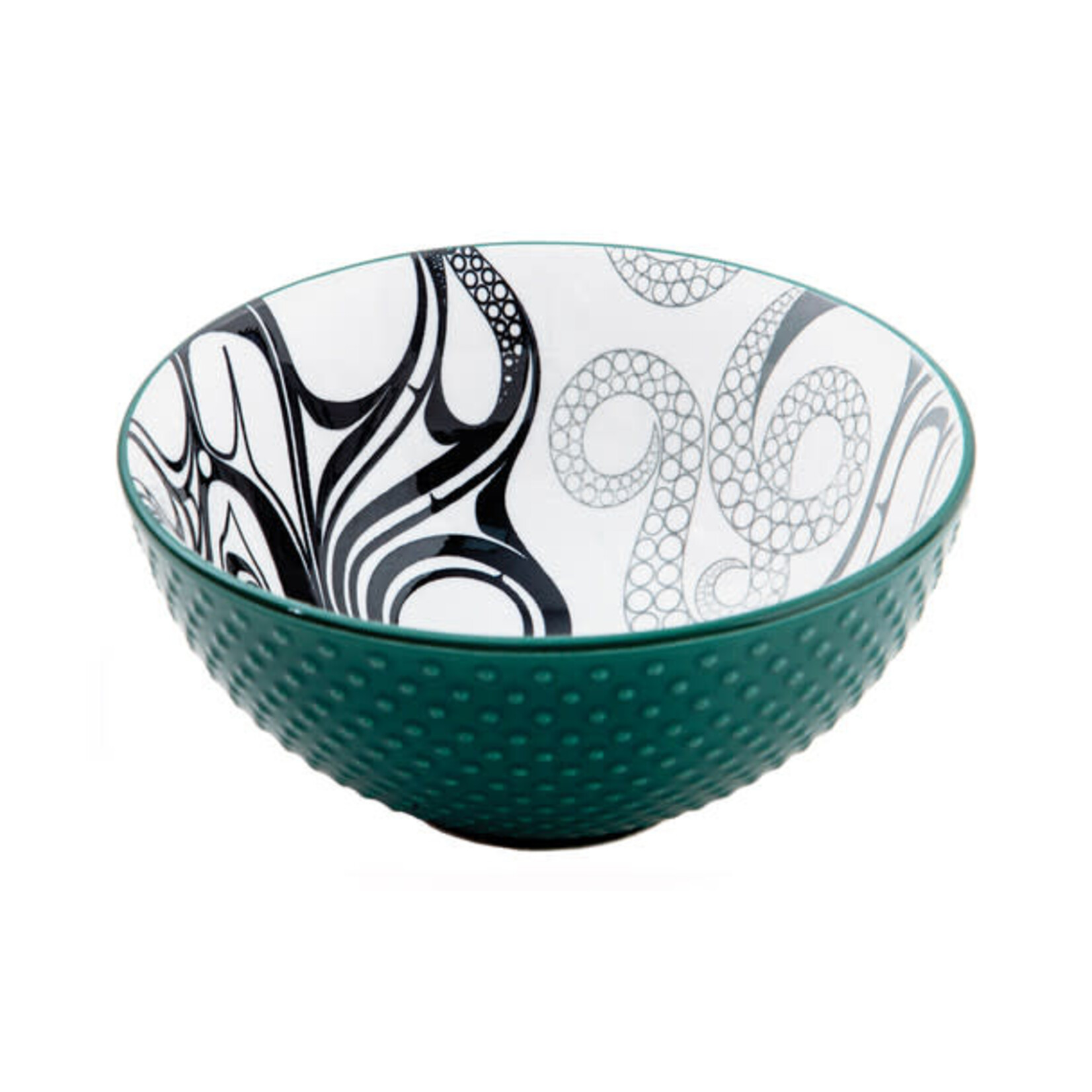 Native Northwest Porcelain Art Bowl - Octopus (Medium)
