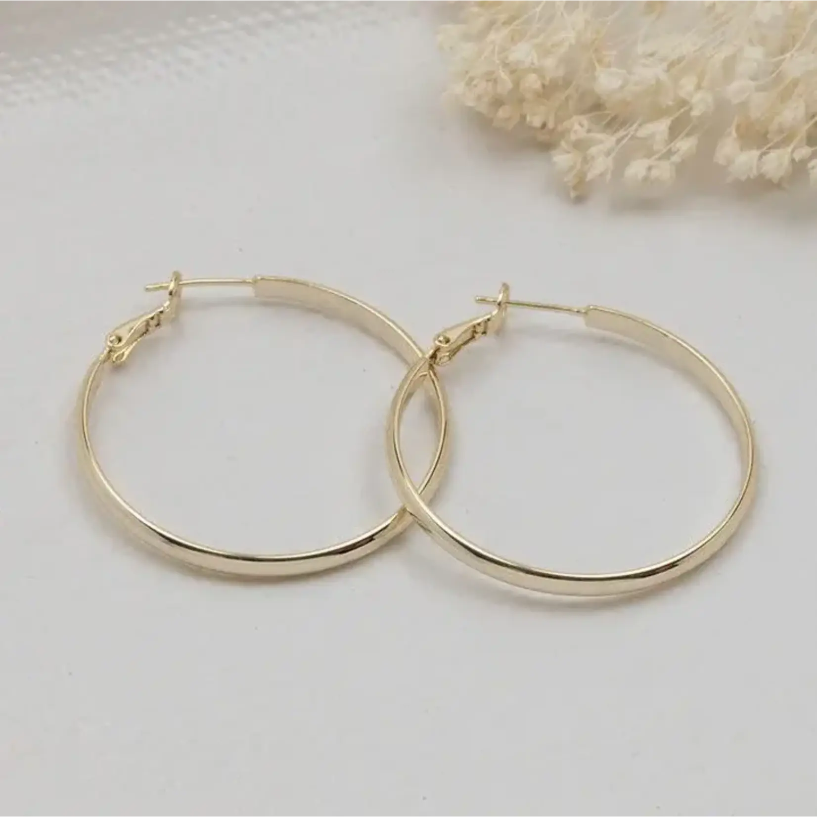 Glee Estella Hoop Earrings - Hypoallergenic, Antitarnish