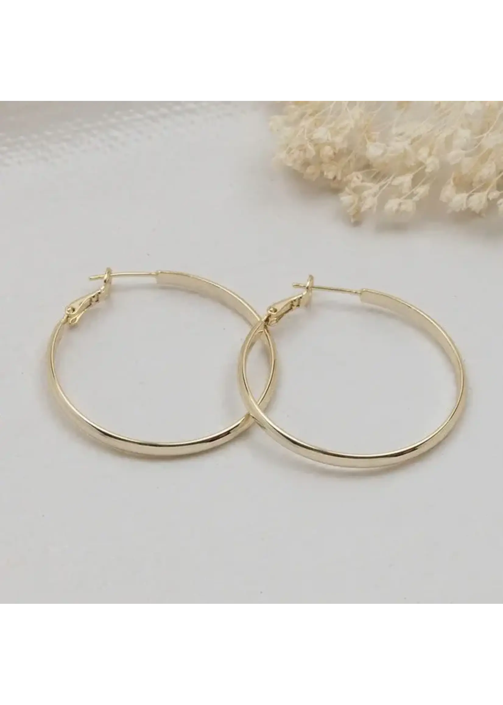 Glee Estella Hoop Earrings - Hypoallergenic, Antitarnish