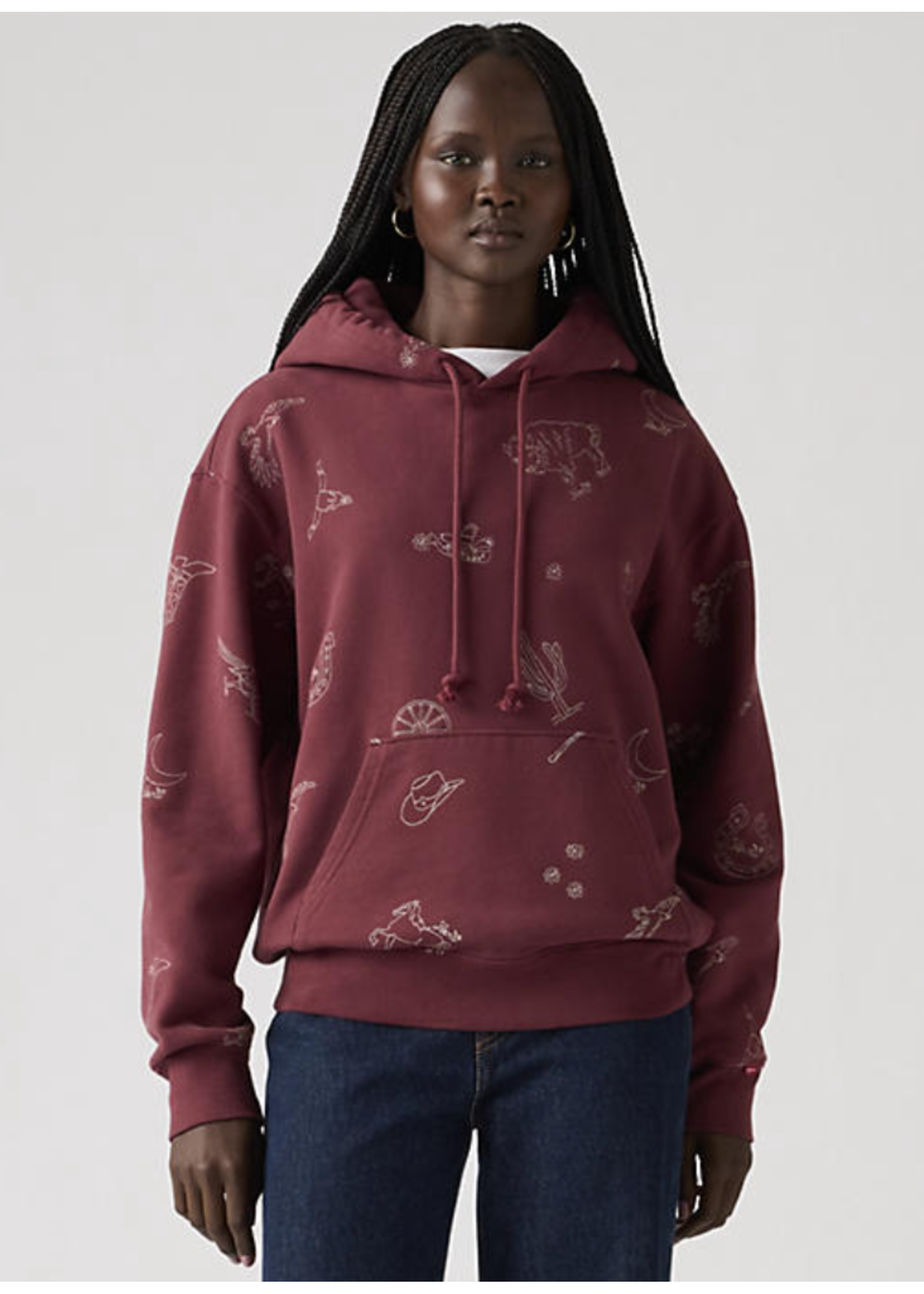 Levi Strauss Canada A7296-0061-HERITAGE HOODIE-WESTERN