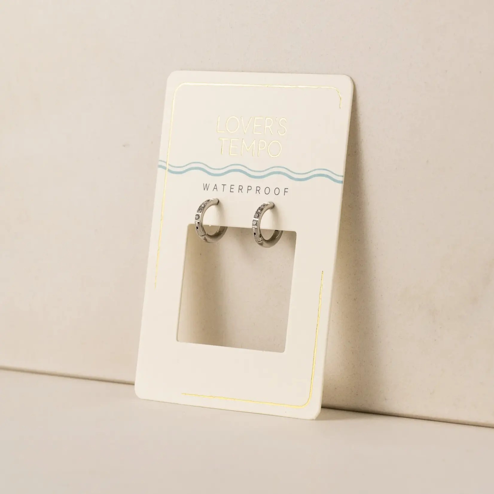 Lover's Tempo Evie Earrings - 10 mm , Silver, Waterproof