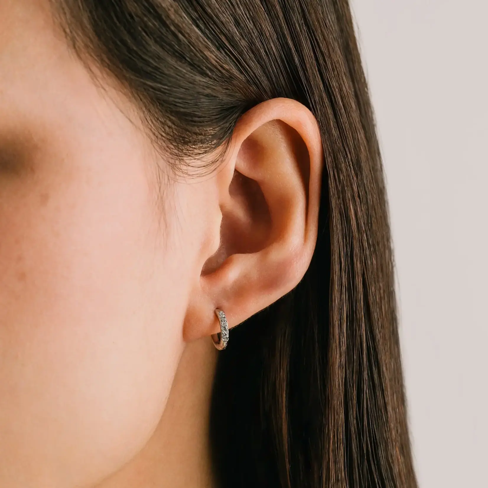Lover's Tempo Evie Earrings - 10 mm , Silver, Waterproof