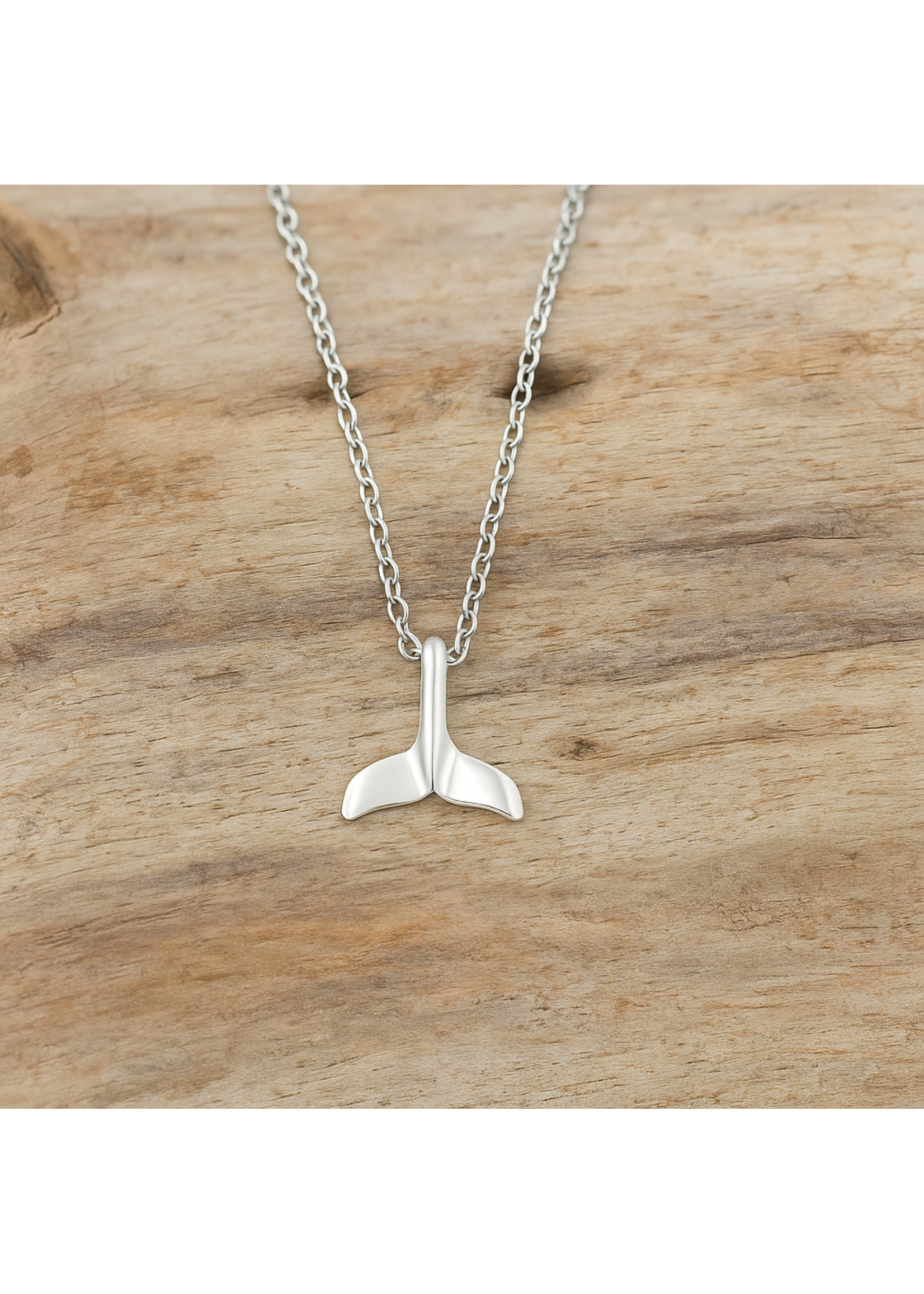 Glee WHALE TAIL PENDANT (SMALL) - SILVER PLATED