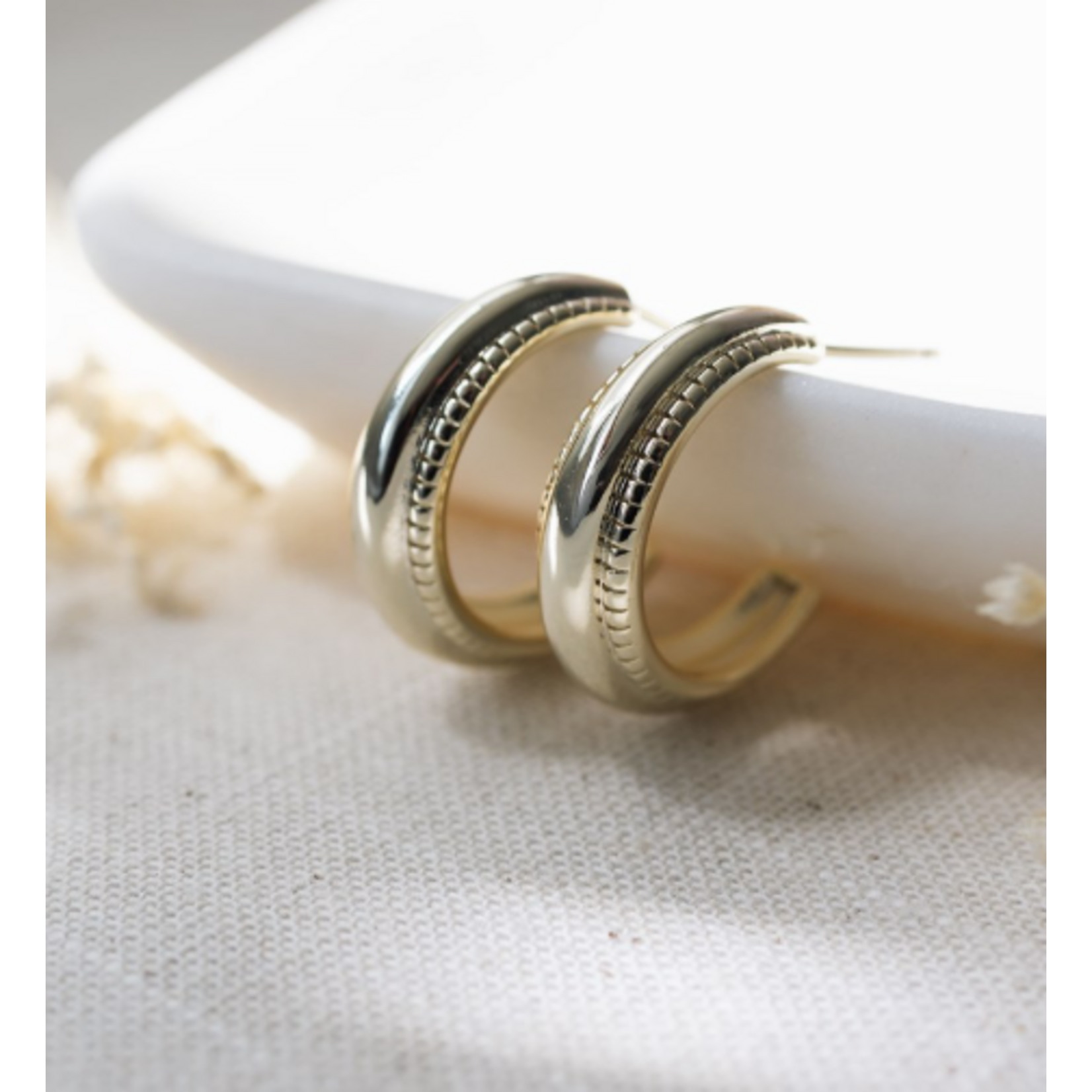 Glee Quirina Hoop Earring - Hypoallergenic, Antitarnish