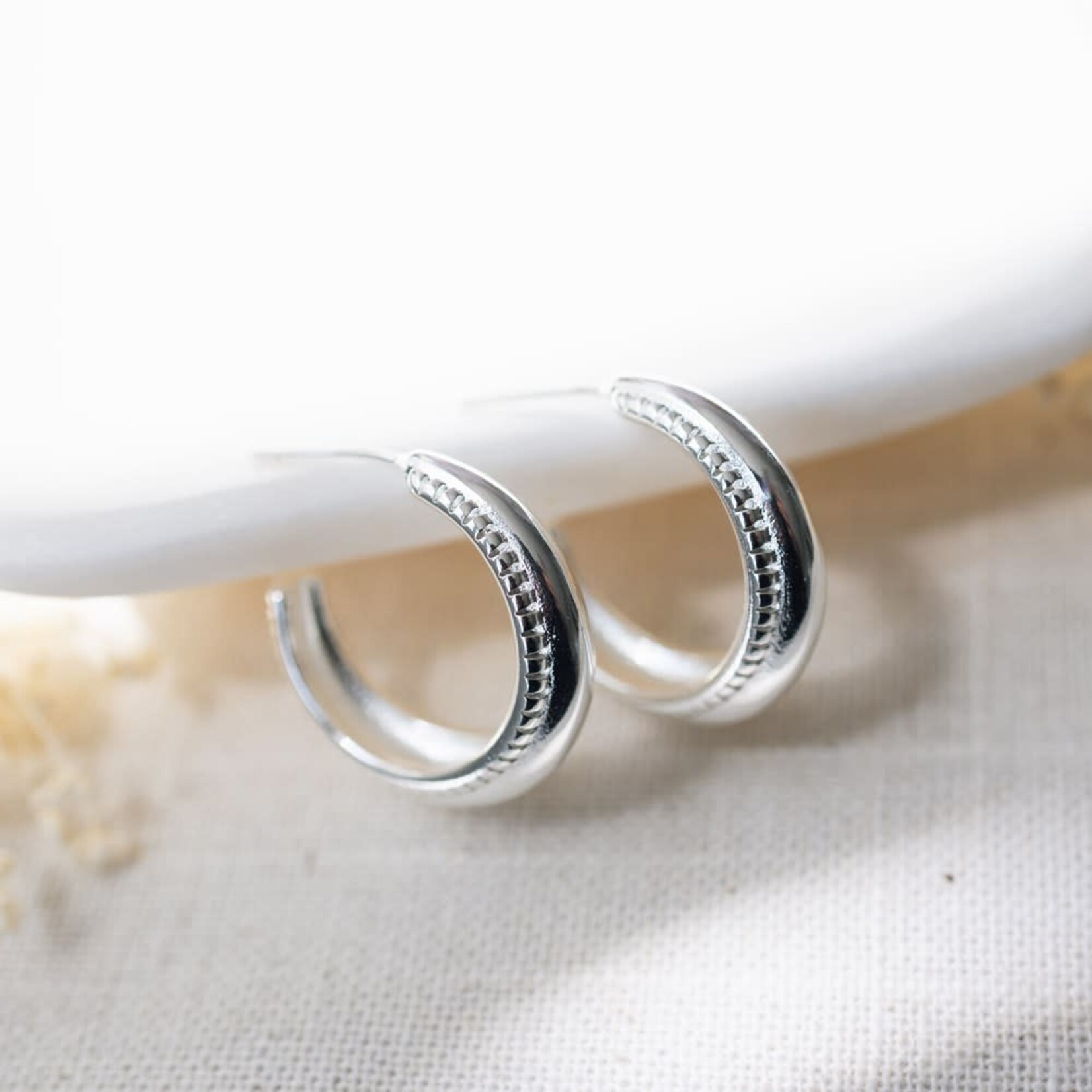 Glee Quirina Hoop Earring - Hypoallergenic, Antitarnish