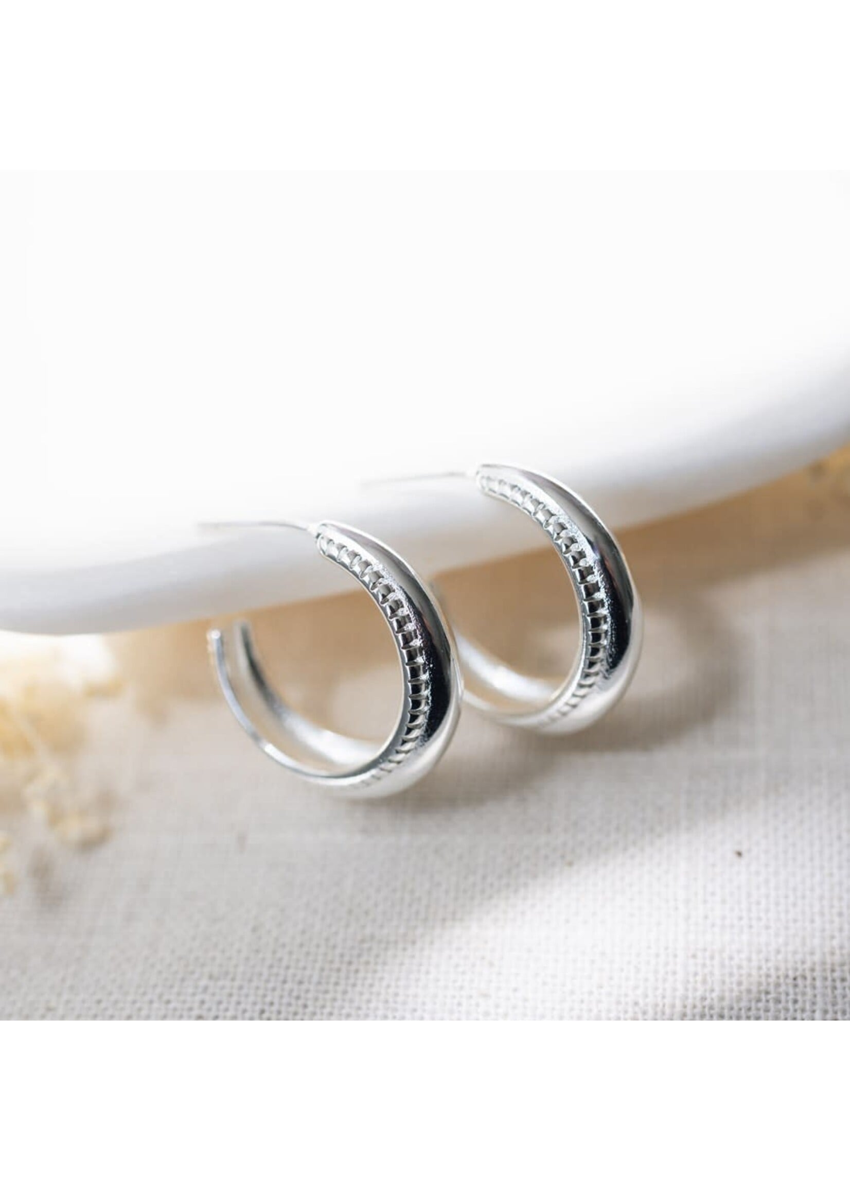 Glee Quirina Hoop Earring - Hypoallergenic, Antitarnish