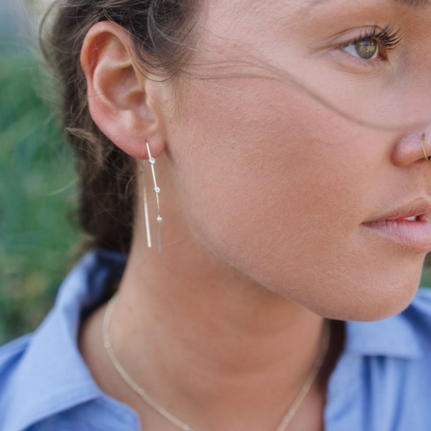 Glee SPARKLING ARC EARRING- hypoallergenic, anti-tarnish