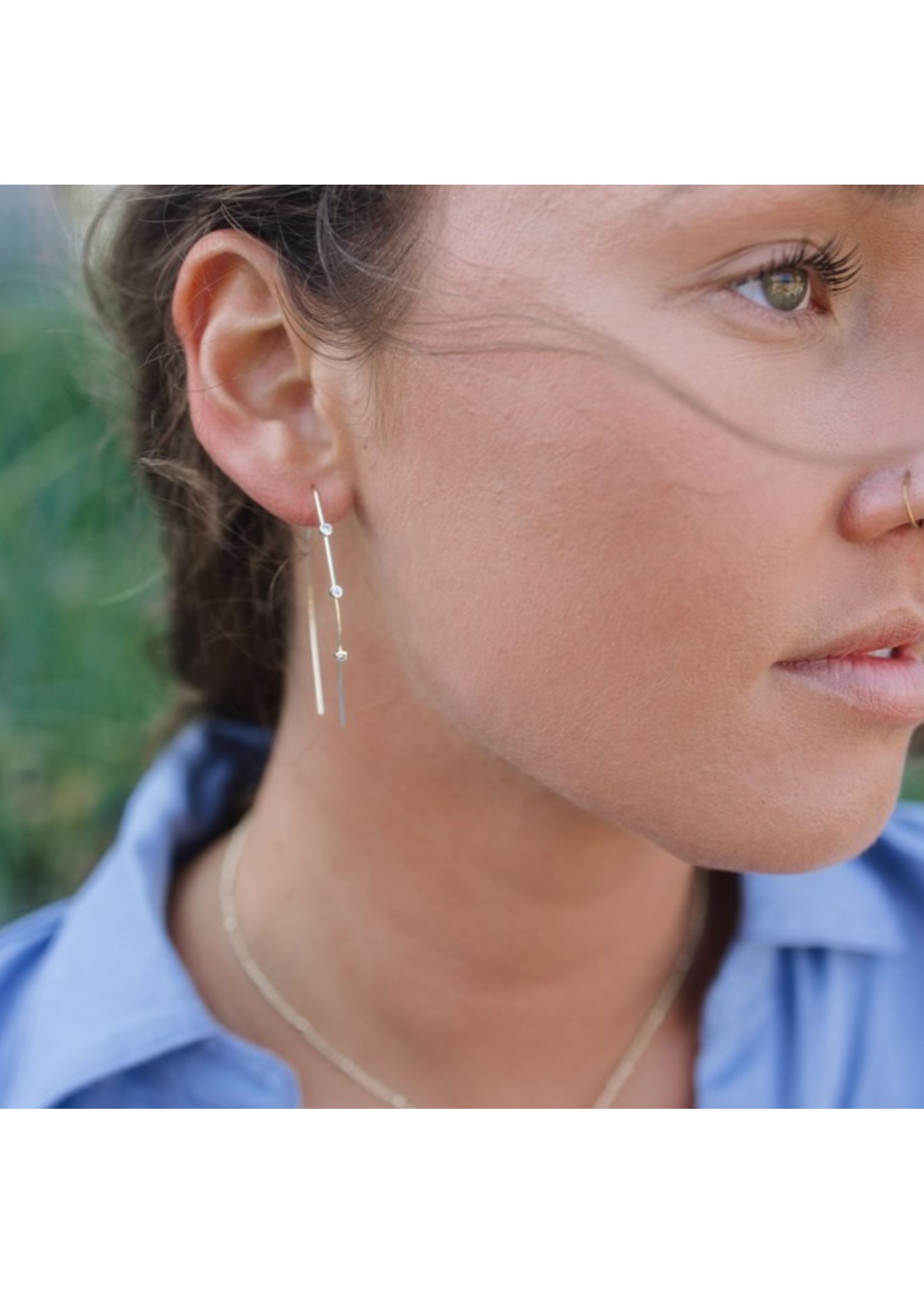 Glee SPARKLING ARC EARRING- hypoallergenic, anti-tarnish