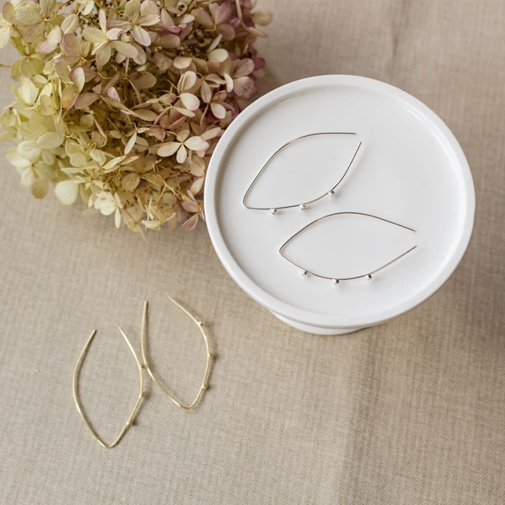 Glee SPARKLING ARC EARRING- hypoallergenic, anti-tarnish