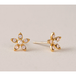 Lover's Tempo Lily Stud Earrings - Swarovski, Pink Opal, Sterling Silver Post