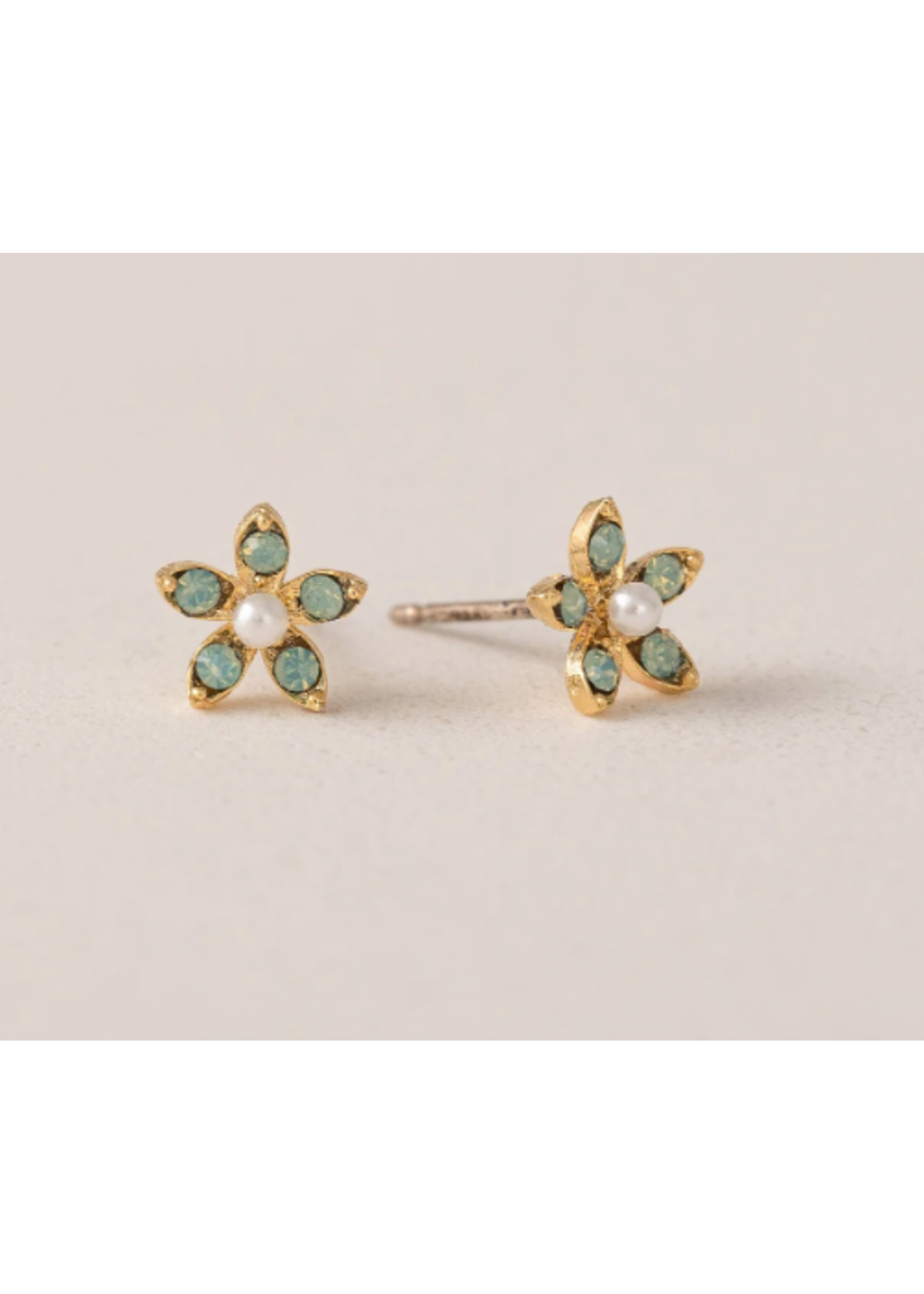 Lover's Tempo LILY STUD EARRINGS - PACIFIC OPAL SWAROVSKI, STERLING POST