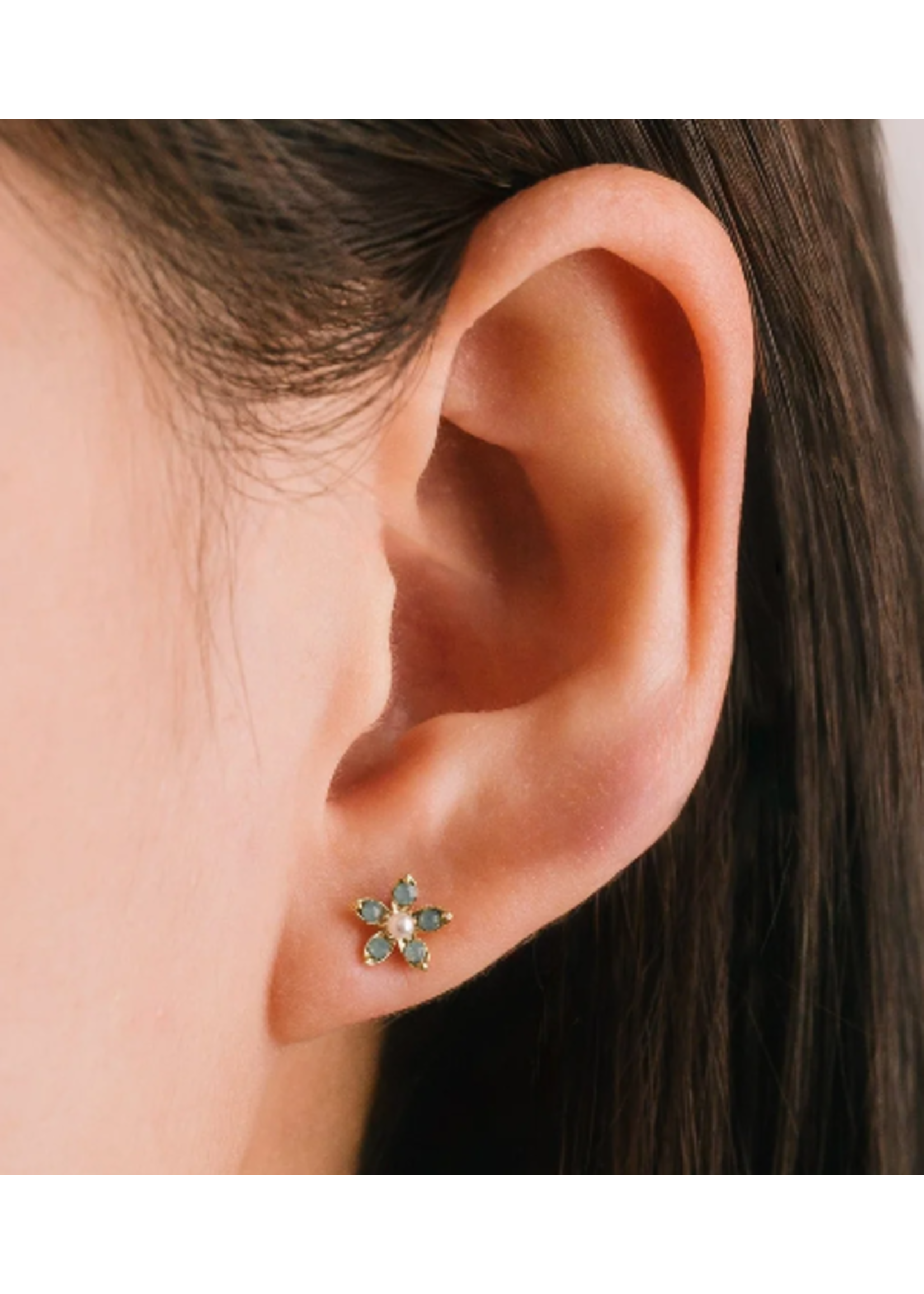 Lover's Tempo LILY STUD EARRINGS - PACIFIC OPAL SWAROVSKI, STERLING POST