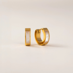 Lover's Tempo Tofino Huggie Hoop Earrings 13mm, 18K Gold PVD, Waterproof