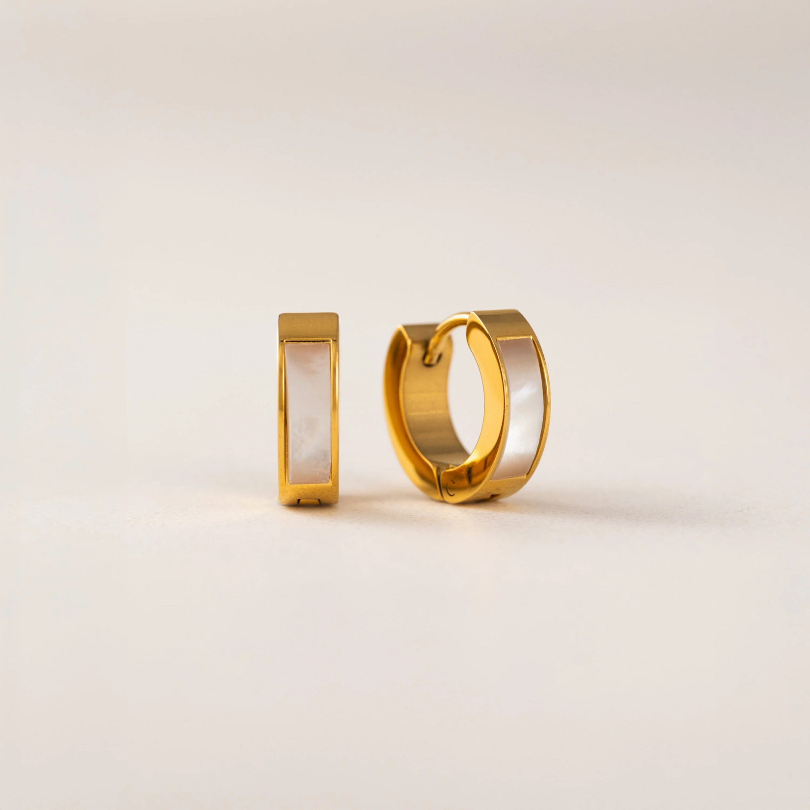 Lover's Tempo Tofino Huggie Hoop Earrings 13mm, 18K Gold PVD, Waterproof