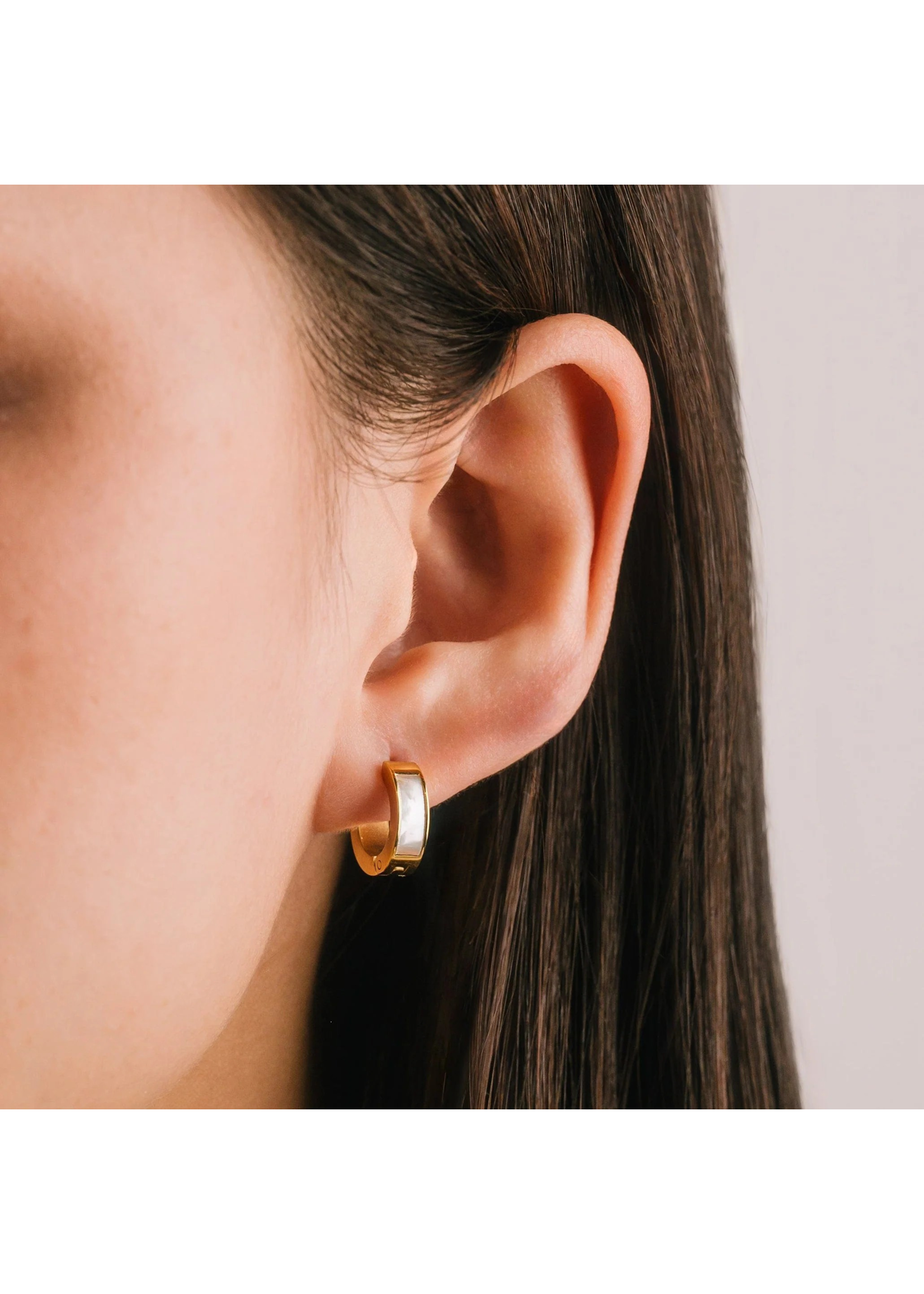 Lover's Tempo TOFINO HUGGIE HOOP EARRINGS - 13mm, 18K GOLD PVD, WATERPROOF