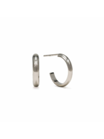 Lover's Tempo SYLVIE HOOP EARRINGS - 12mm, SILVER, WATERPROOF, TARNISHPROOF