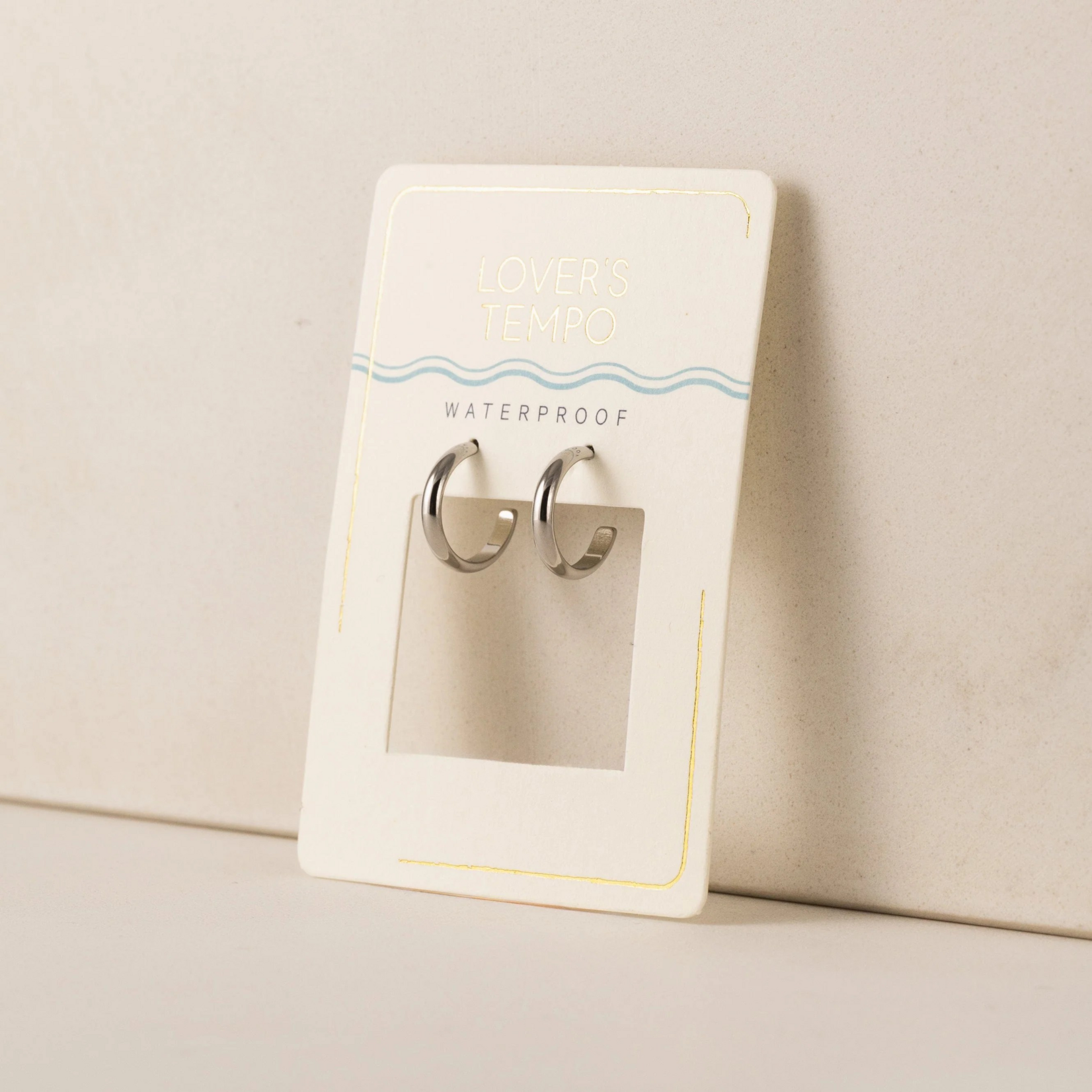 Lover's Tempo Sylvie Hoop Earrings 12mm Silver Waterproof