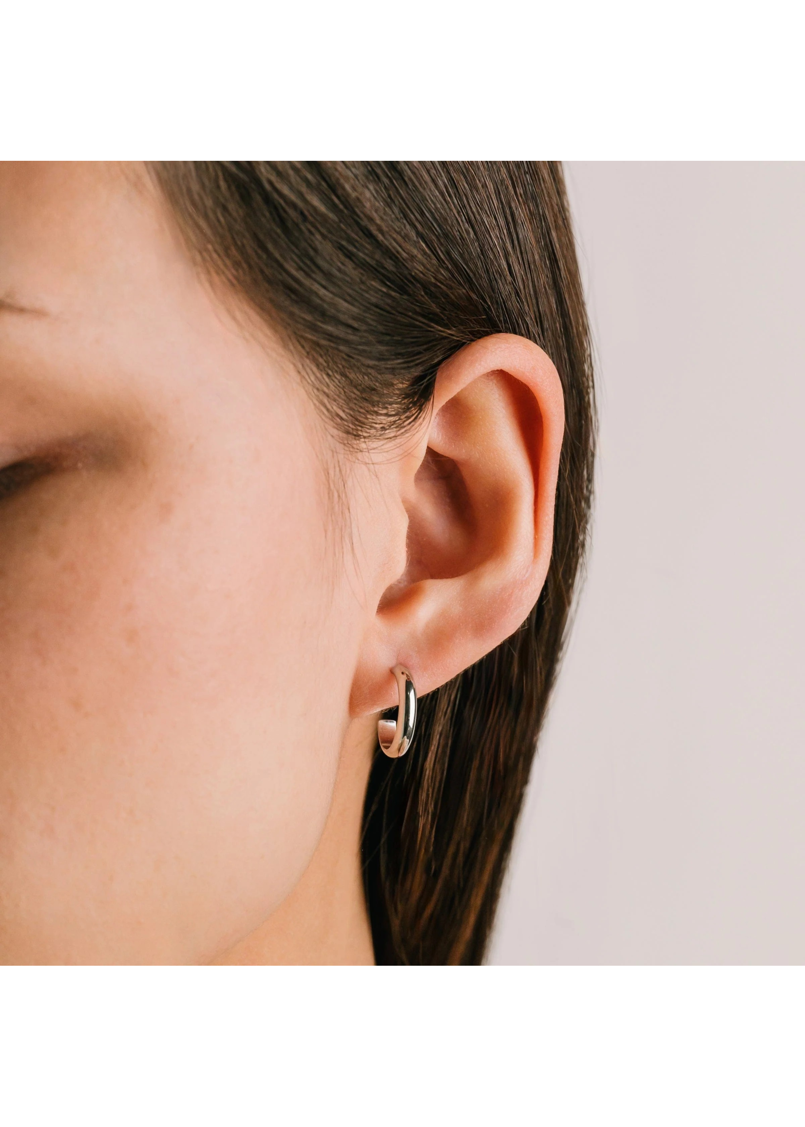 Lover's Tempo SYLVIE HOOP EARRINGS - 12mm, SILVER, WATERPROOF, TARNISHPROOF