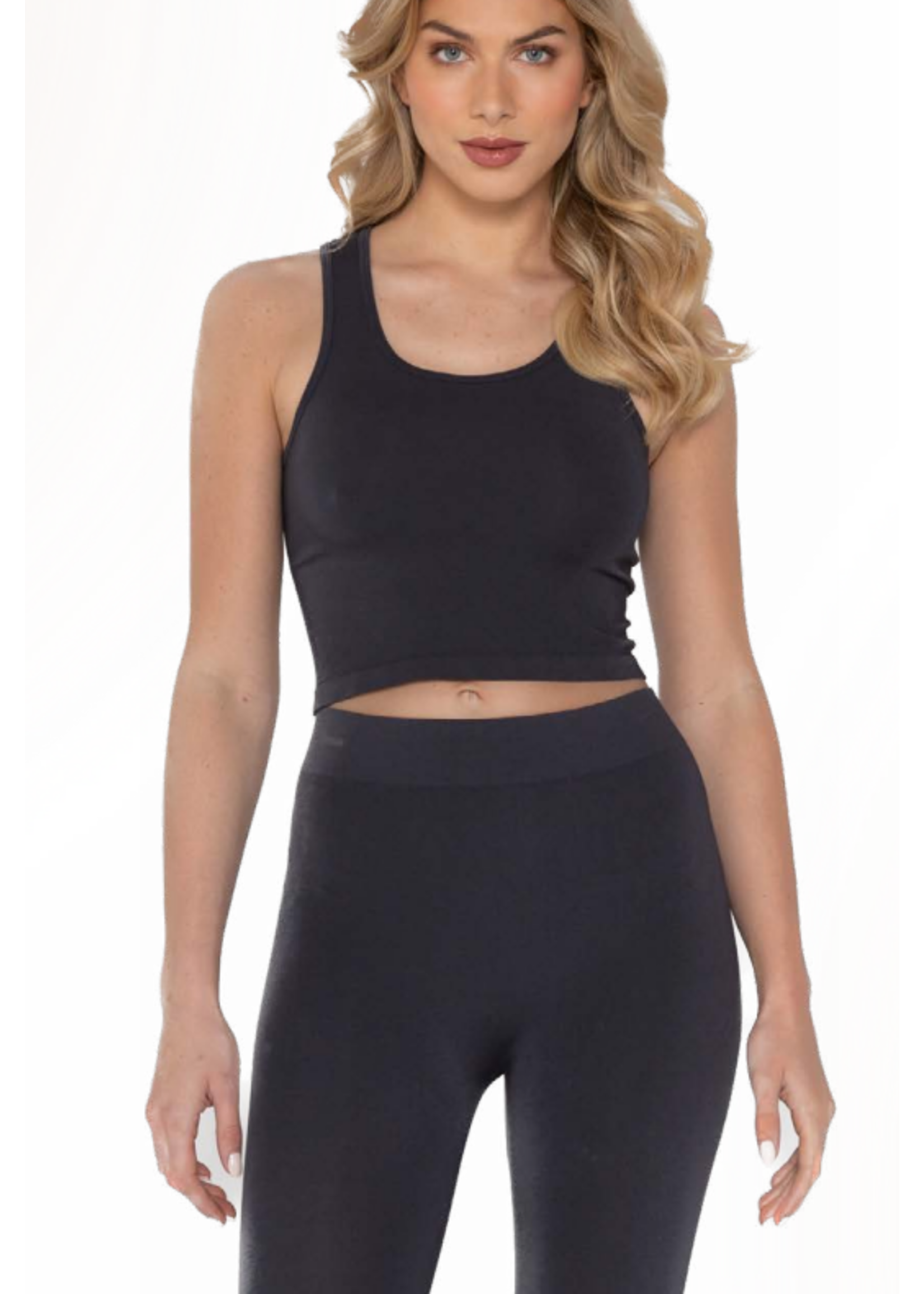 C'est Moi BAMBOO CROP TANK TOP