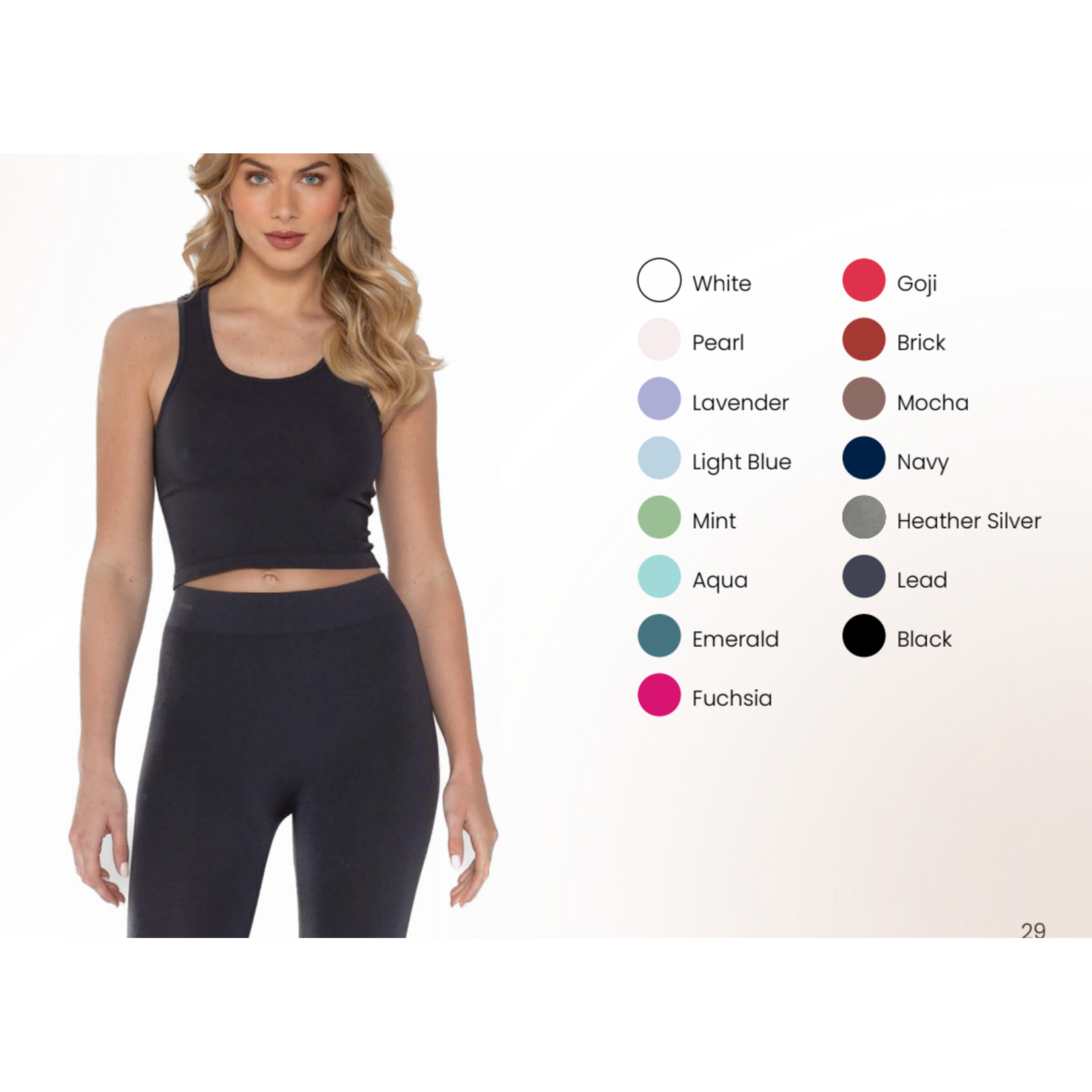 C'est Moi BAMBOO CROP TANK TOP