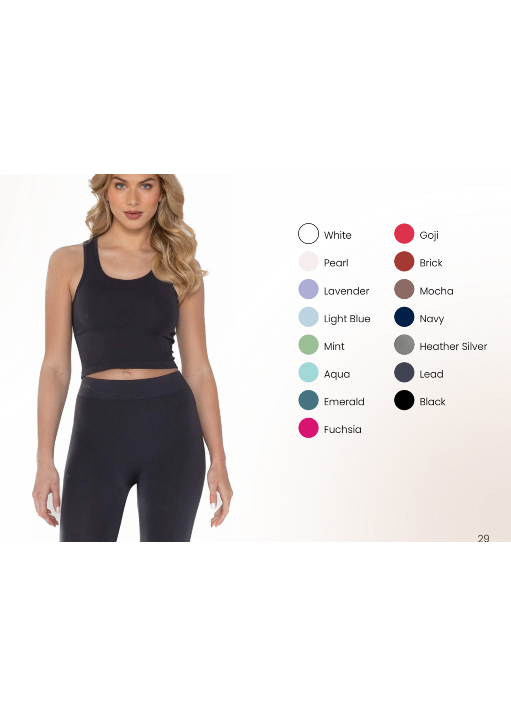 C'est Moi BAMBOO CROP TANK TOP