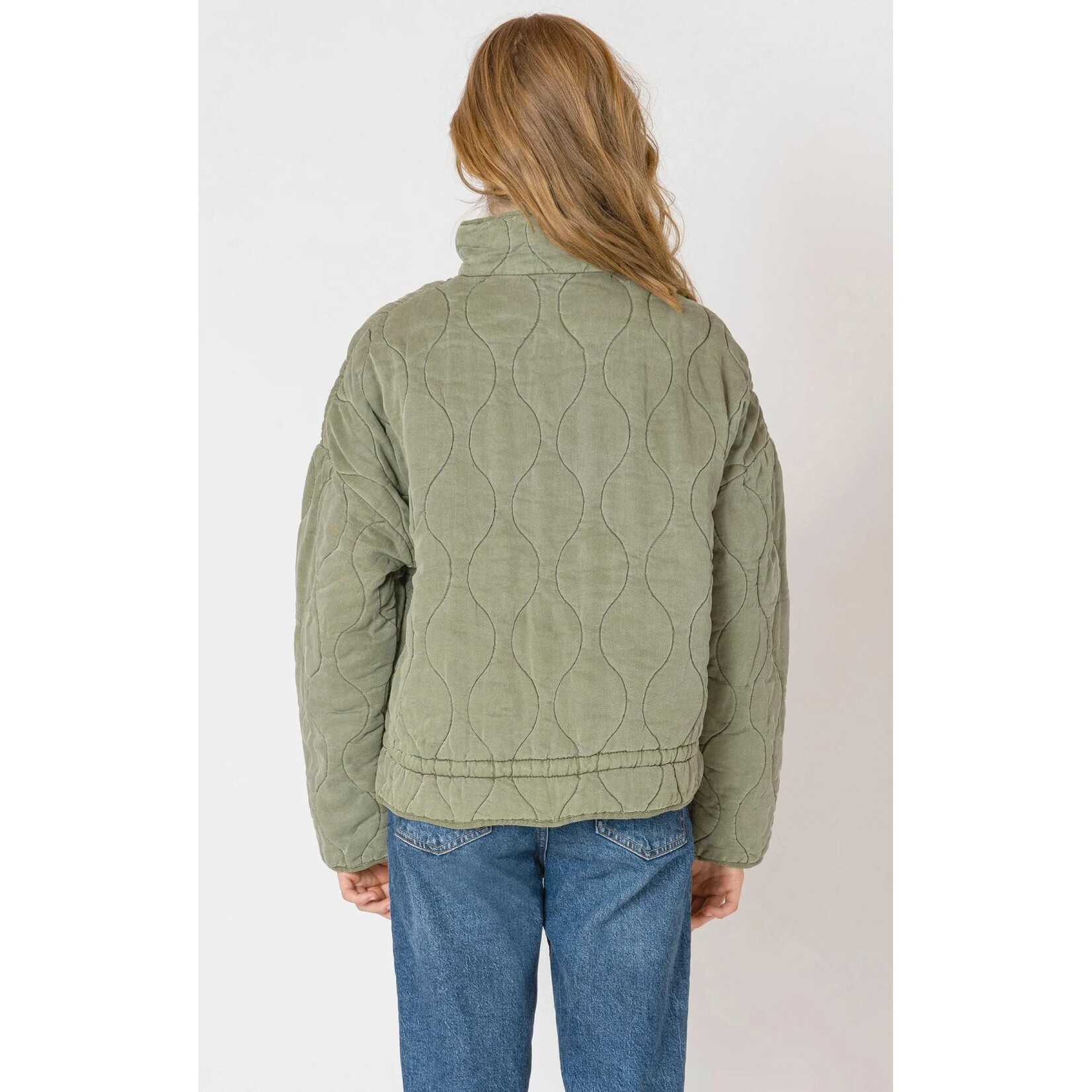 Dex Clothing Drawstring Quilted Jacket