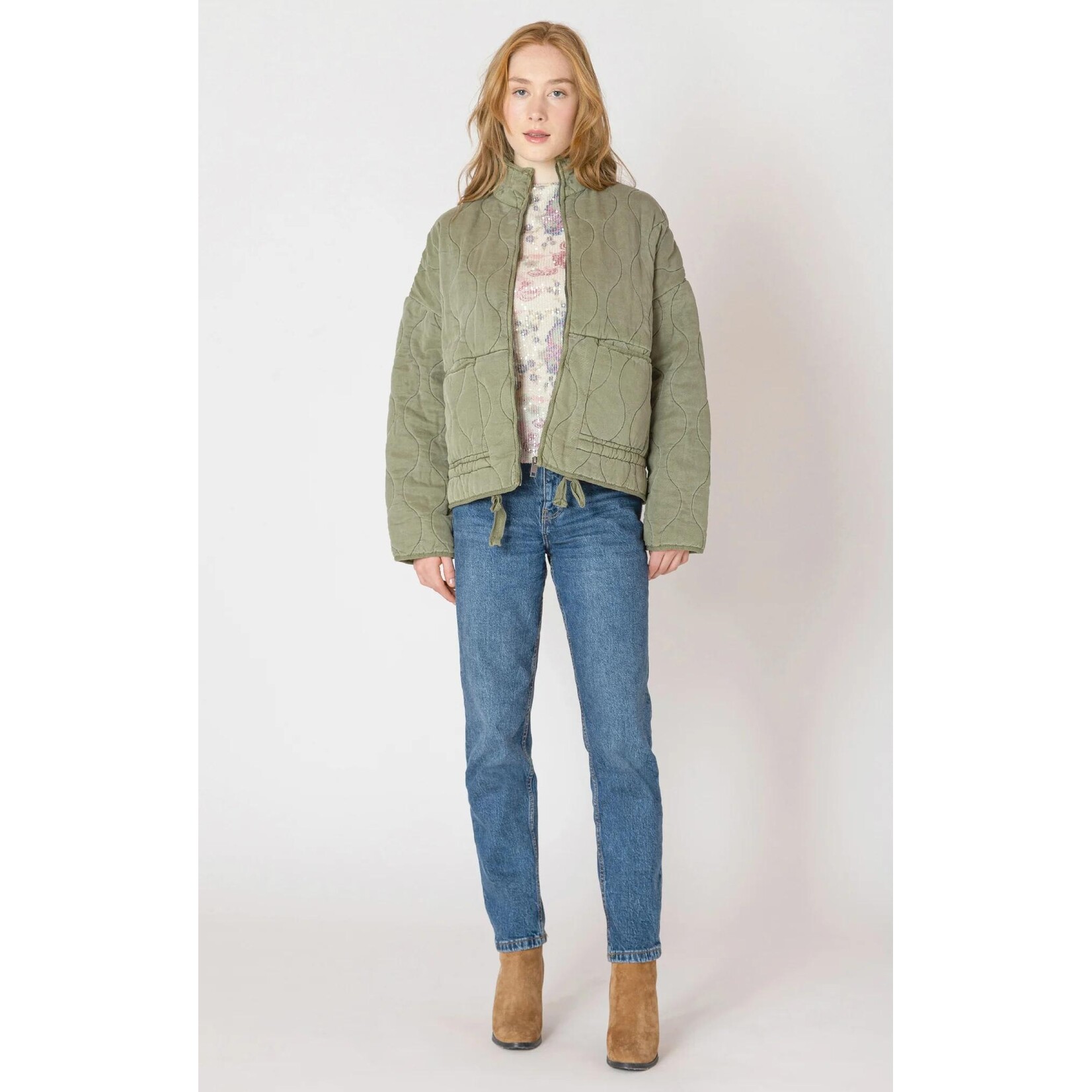 Dex Clothing Drawstring Quilted Jacket