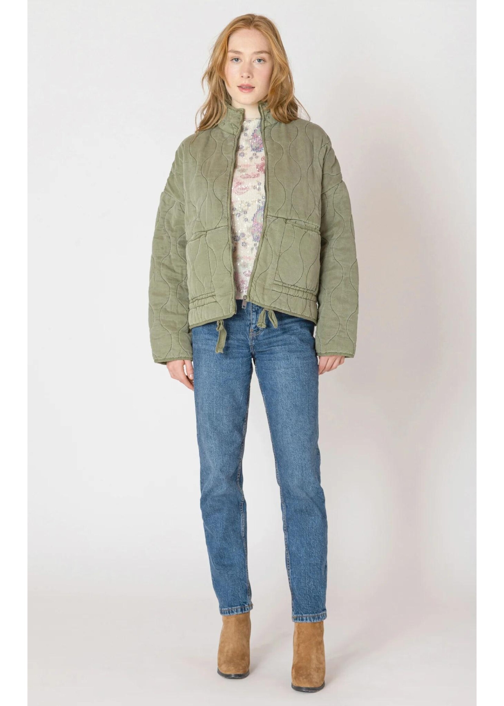 Dex Clothing DRAWSTRING QUILTED JACKET