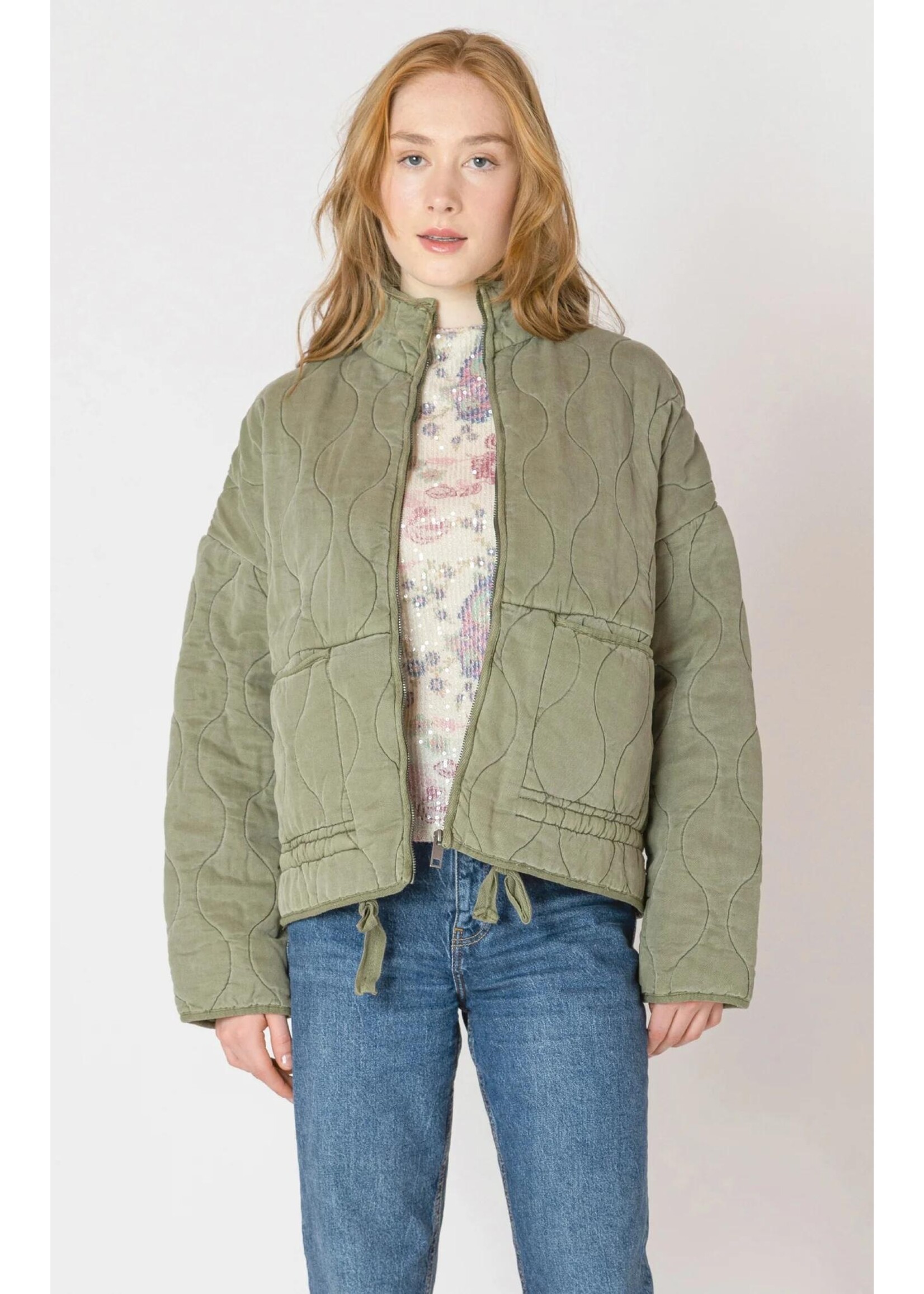 Dex Clothing DRAWSTRING QUILTED JACKET