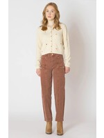 Dex Clothing Embroidered Crewneck Cardigan