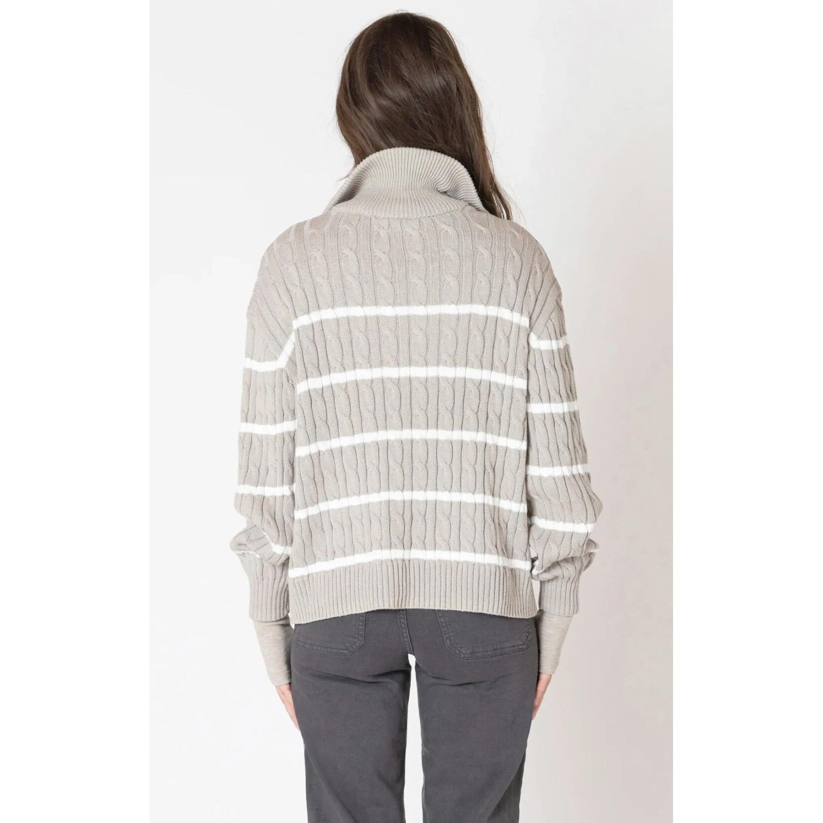 Dex Clothing 2627006 - Half Zip Cable Sweater