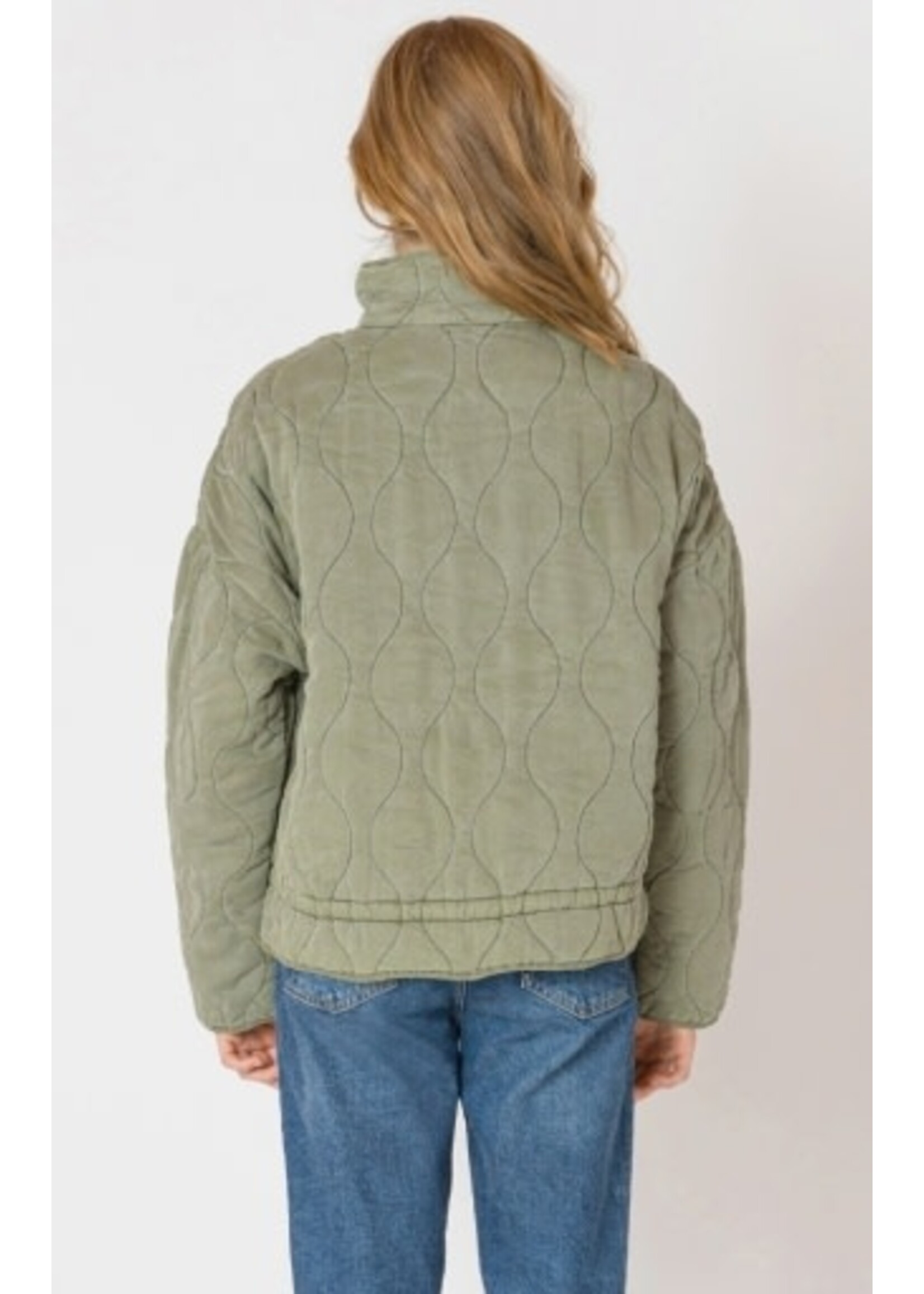 Dex Clothing DRAWSTRING QUILTED JACKET