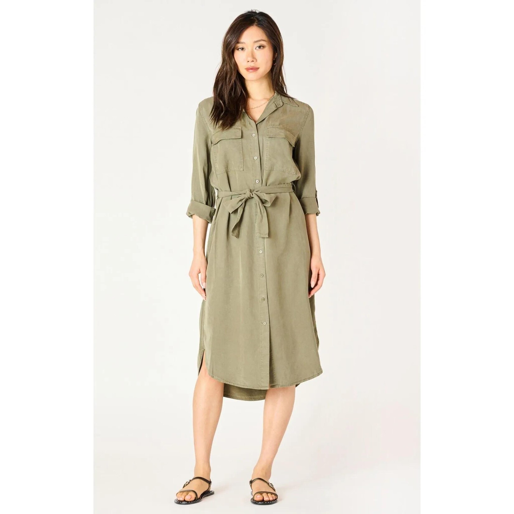 Dex Clothing 2522555 DK - Belted Utility Midi Dress