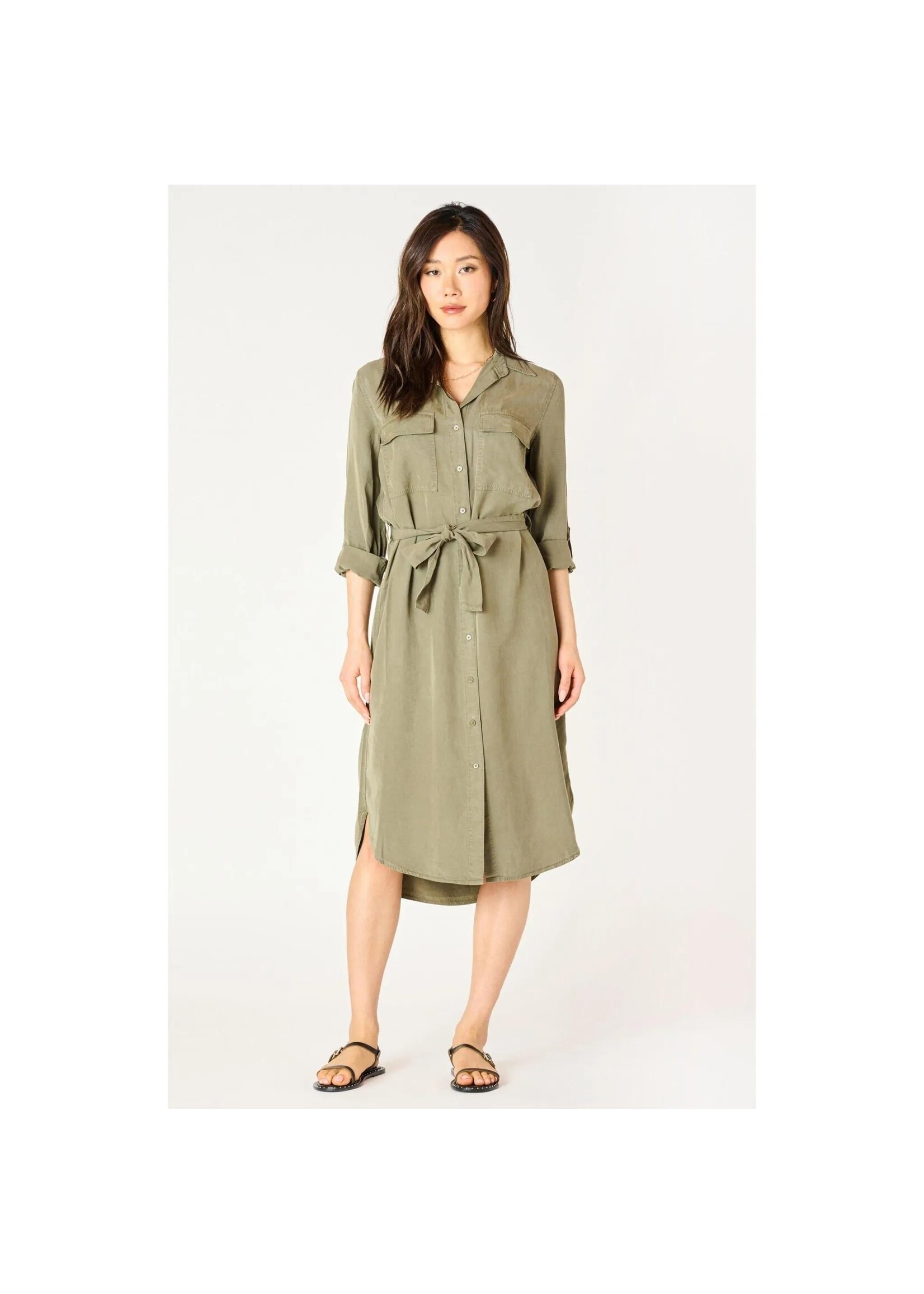 Dex Clothing 2522555 DK BELTED UTILITY MIDI DRESS