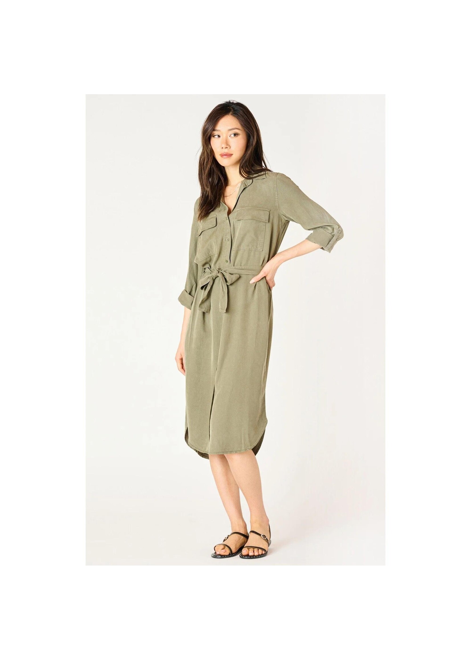 Dex Clothing 2522555 DK BELTED UTILITY MIDI DRESS