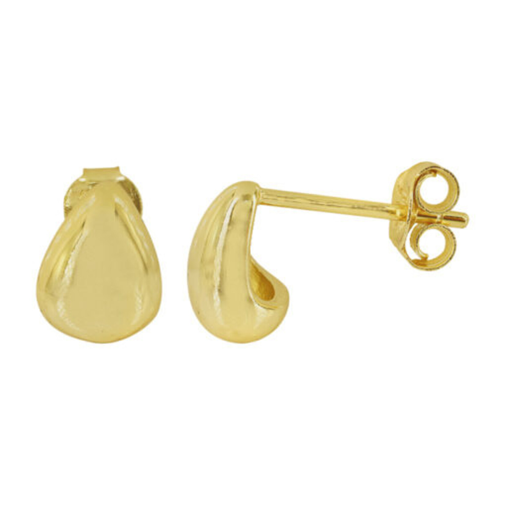 STUDIO EPL6157- MELTED DROP EARRING- STERLING/GOLD VERMEIL