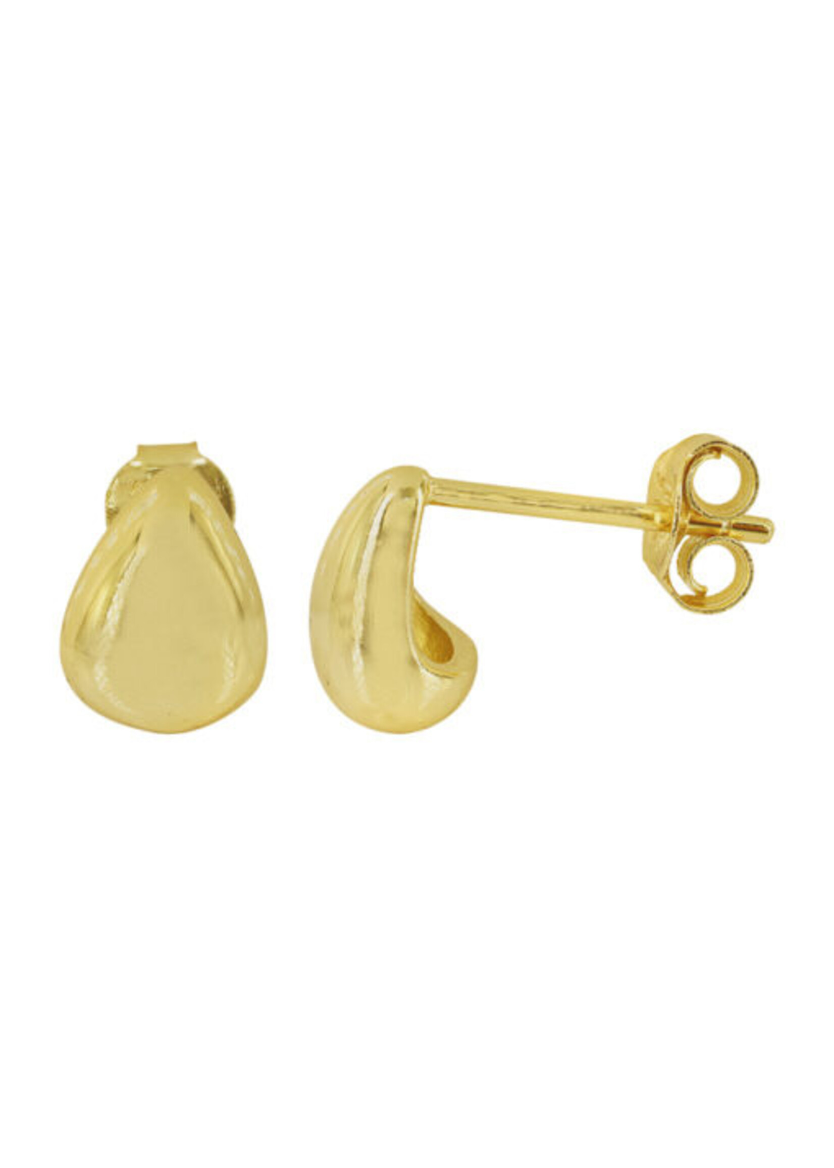 STUDIO EPL6157- MELTED DROP EARRING- STERLING/GOLD VERMEIL