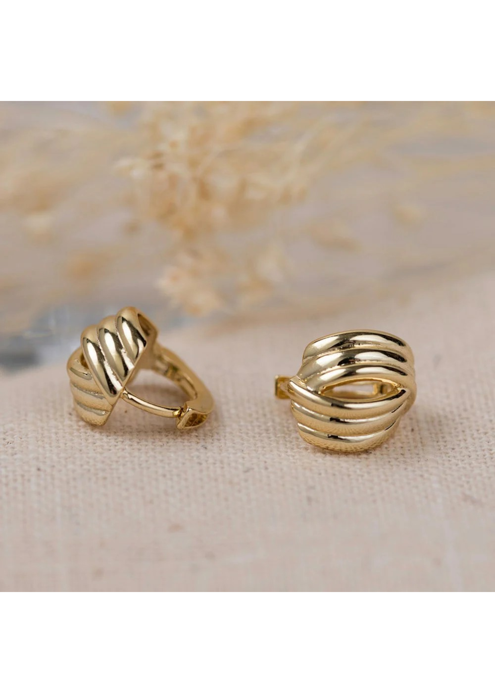 Glee My Crew Hoop Earring - Gold Plated