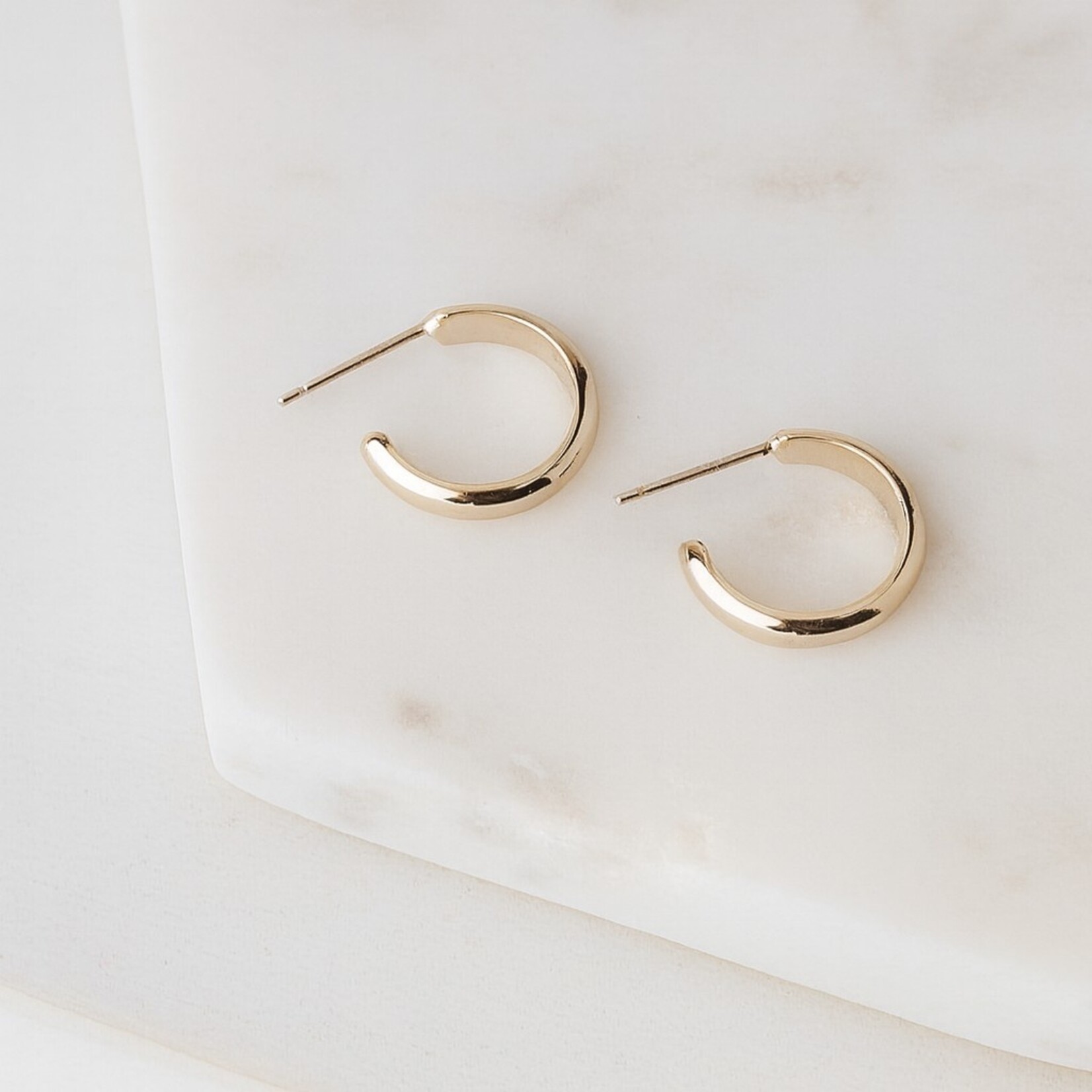Lover's Tempo Silvia Hoop Earrings - Gold Plated or Silver Plated