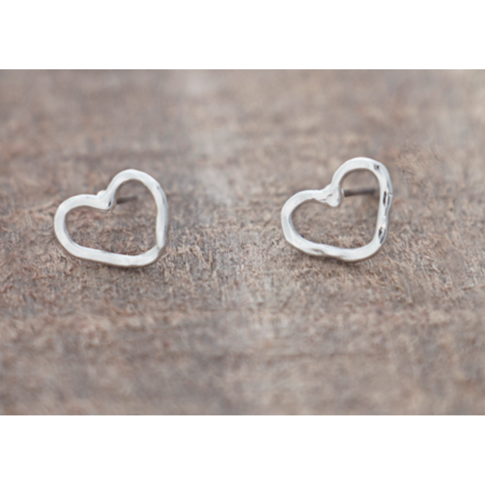 Glee Amore Stud Earrings - Silver - Hypoallergenic, Antitarnish