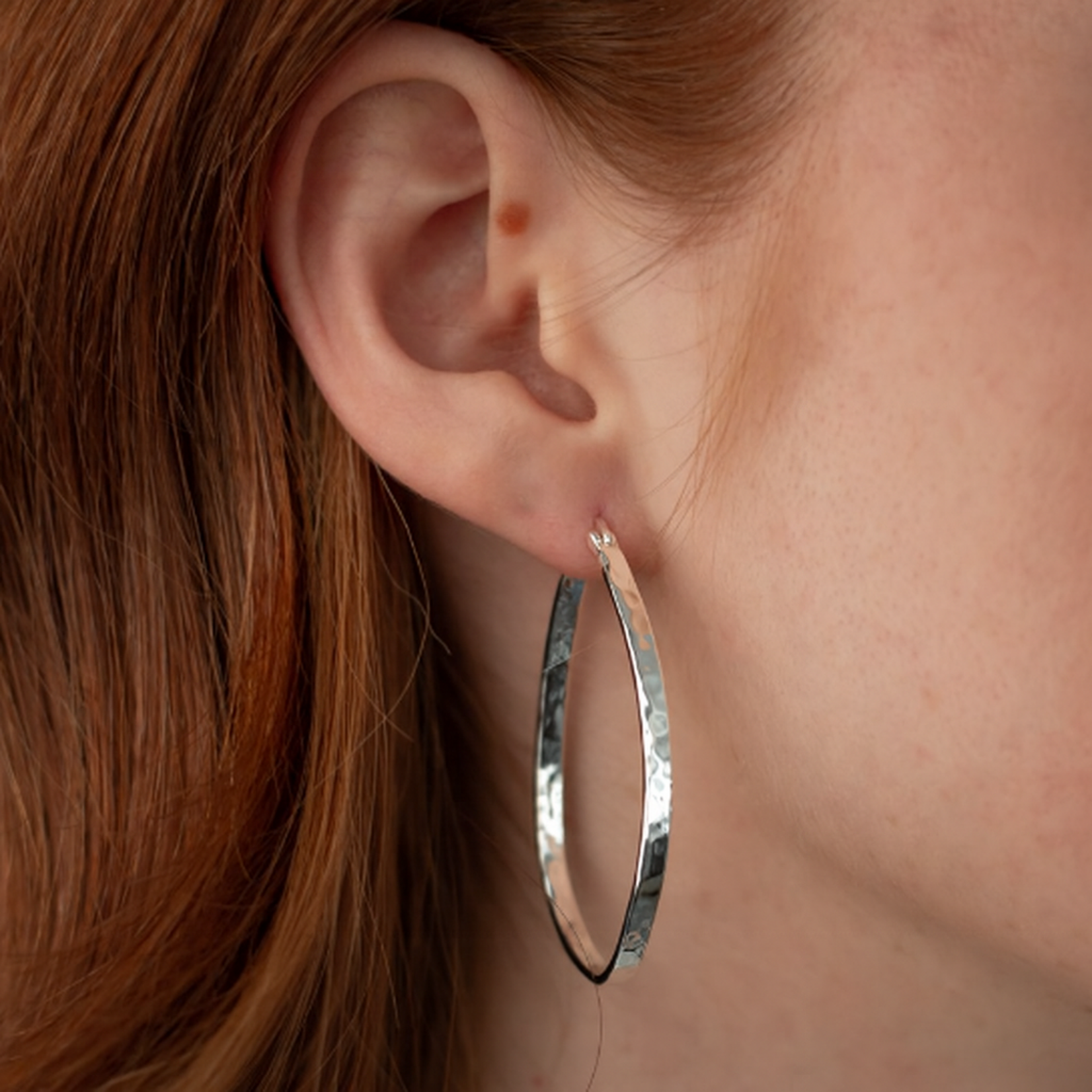 Glee Delilah Hoop Earrings Silver