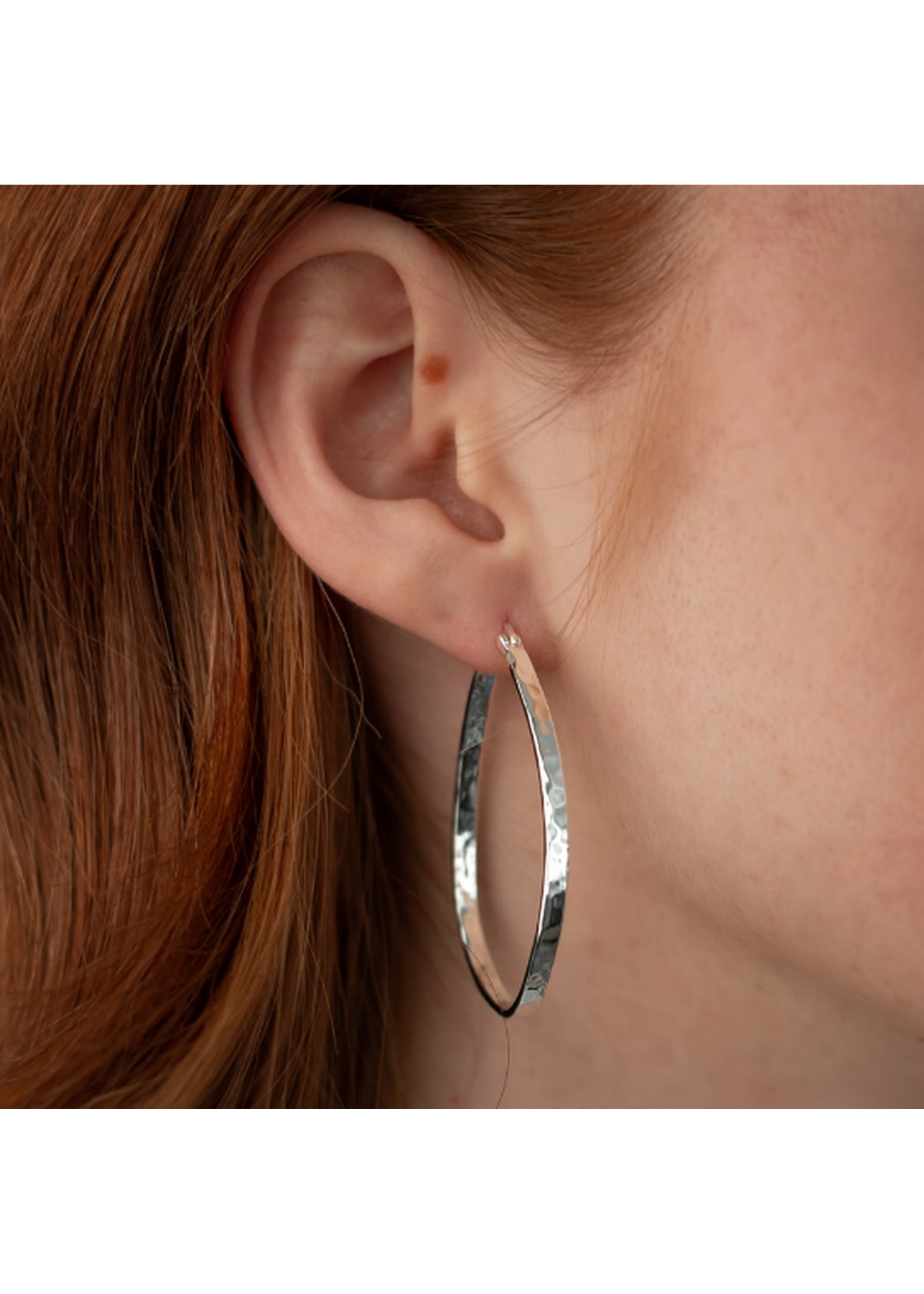 Glee Delilah Hoop Earrings Silver