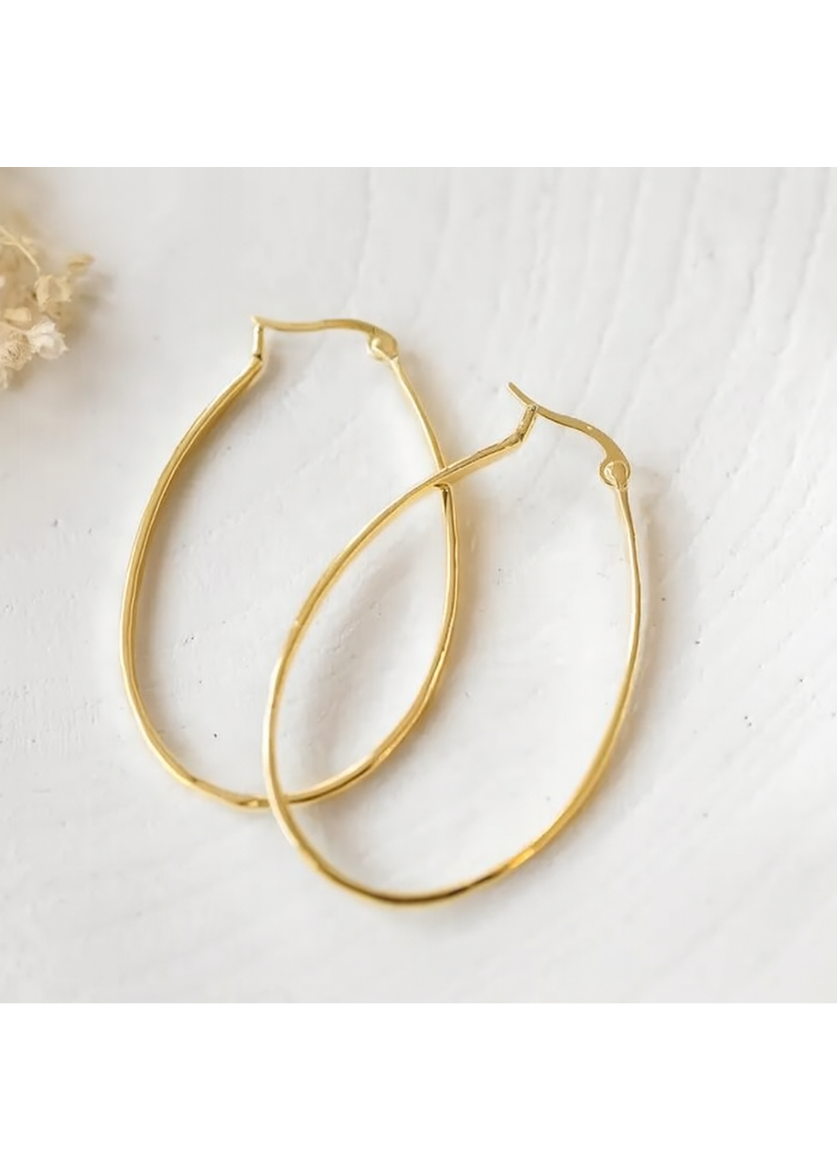 Glee Delilah Hoop Earrings Silver