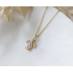 Glee Turtle Treasure Necklace CZ